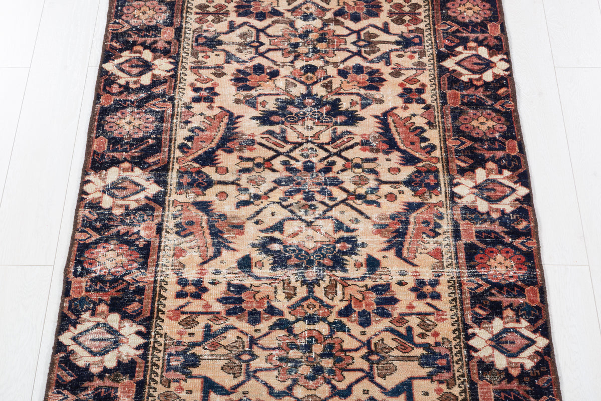 Rare Collectible Antique Faded Camel Brown Medallion Rug – 5' 7" x 3' 5" (169 x 103 cm)