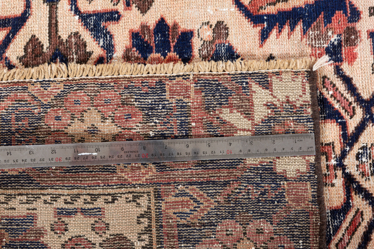 Rare Collectible Antique Faded Camel Brown Medallion Rug – 5' 7" x 3' 5" (169 x 103 cm)