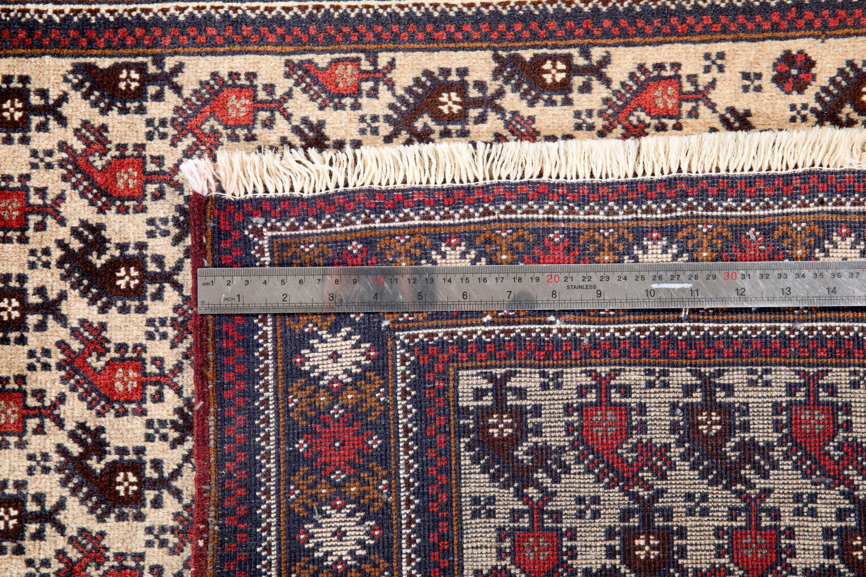 Hand-Knotted Vintage Wool Area Rug – 5' 8" x 3' 1" (172 x 95 cm) - Yasi & Fara