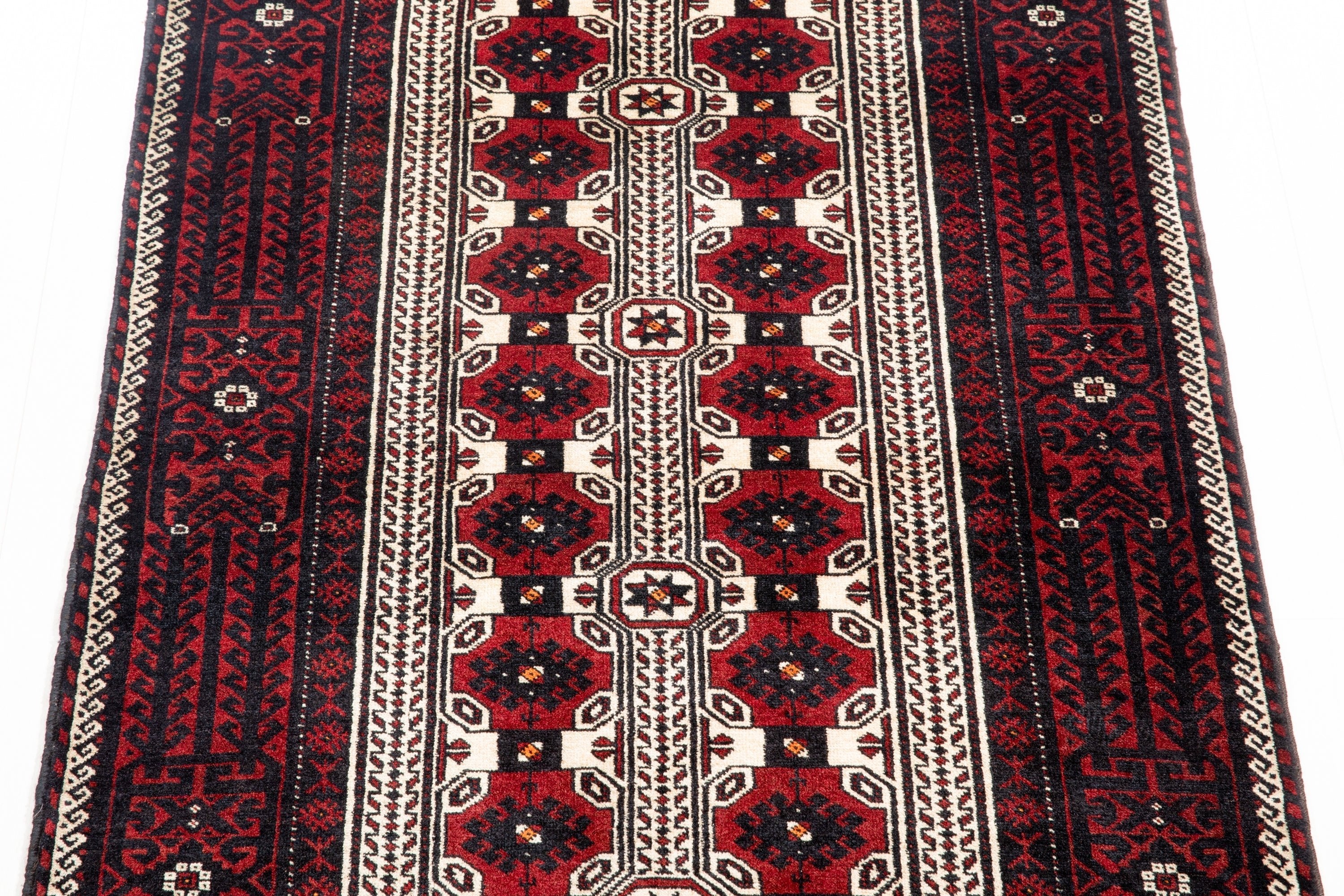 Hand-Knotted Vintage Wool Area Rug – 6' 5" x 3' 4" (195 x 102 cm) - Yasi & Fara