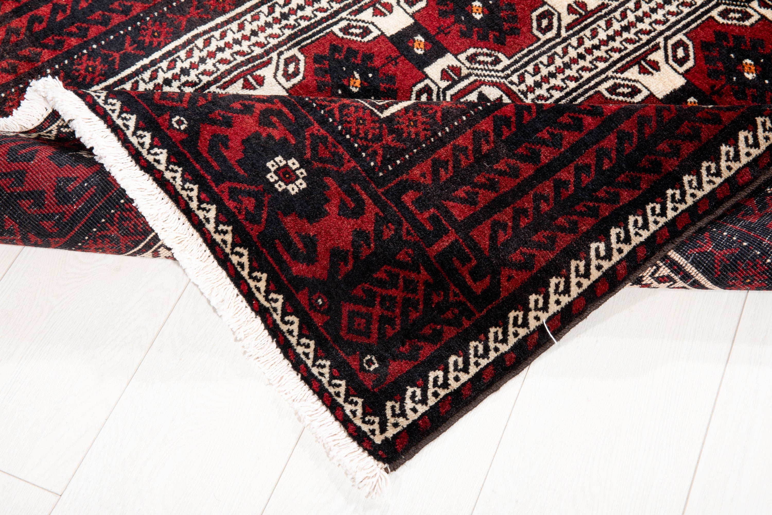 Hand-Knotted Vintage Wool Area Rug – 6' 5" x 3' 4" (195 x 102 cm) - Yasi & Fara