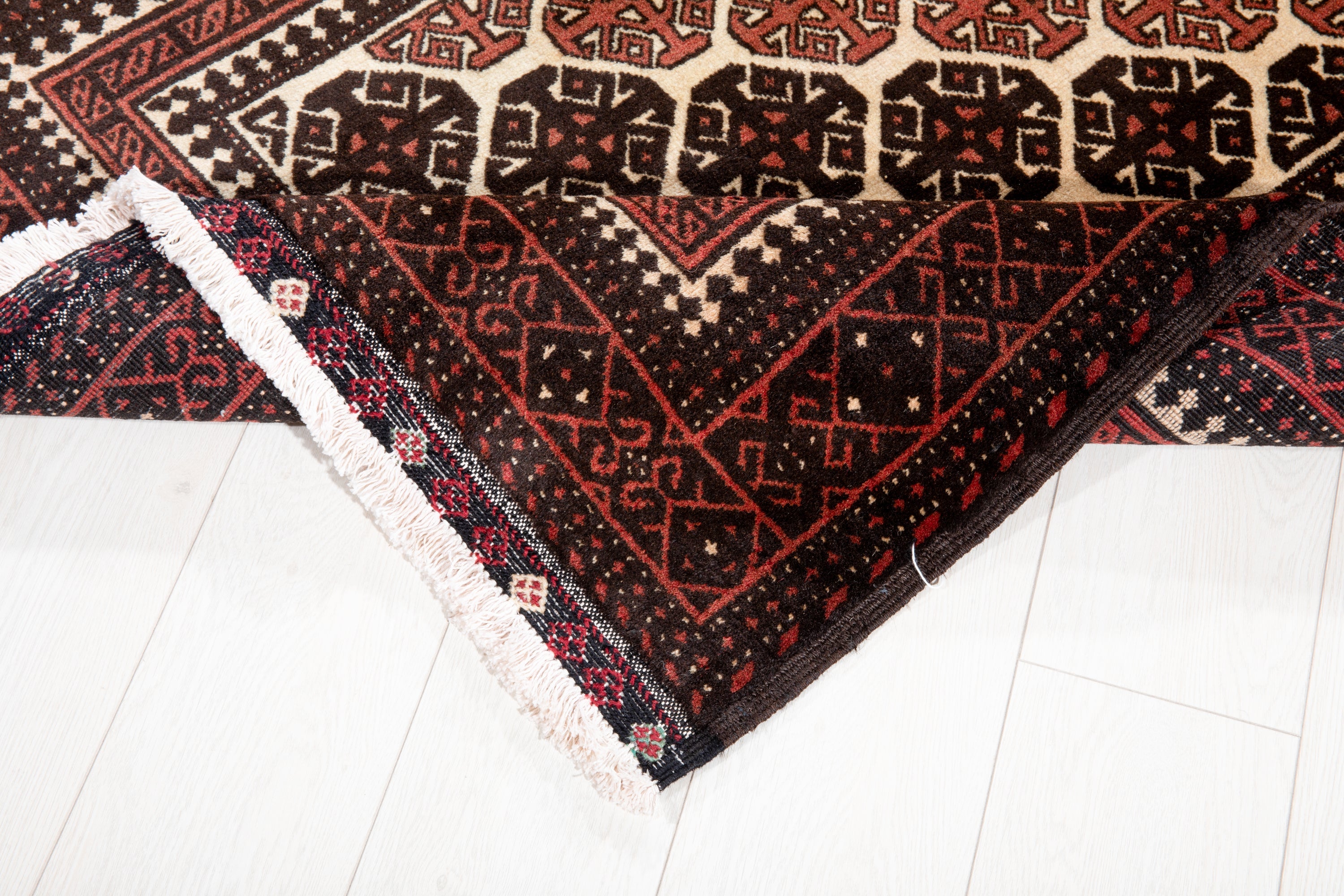 Hand-Knotted Vintage Wool Area Rug – 6' 3" x 3' 3" (192 x 100 cm) - Yasi & Fara