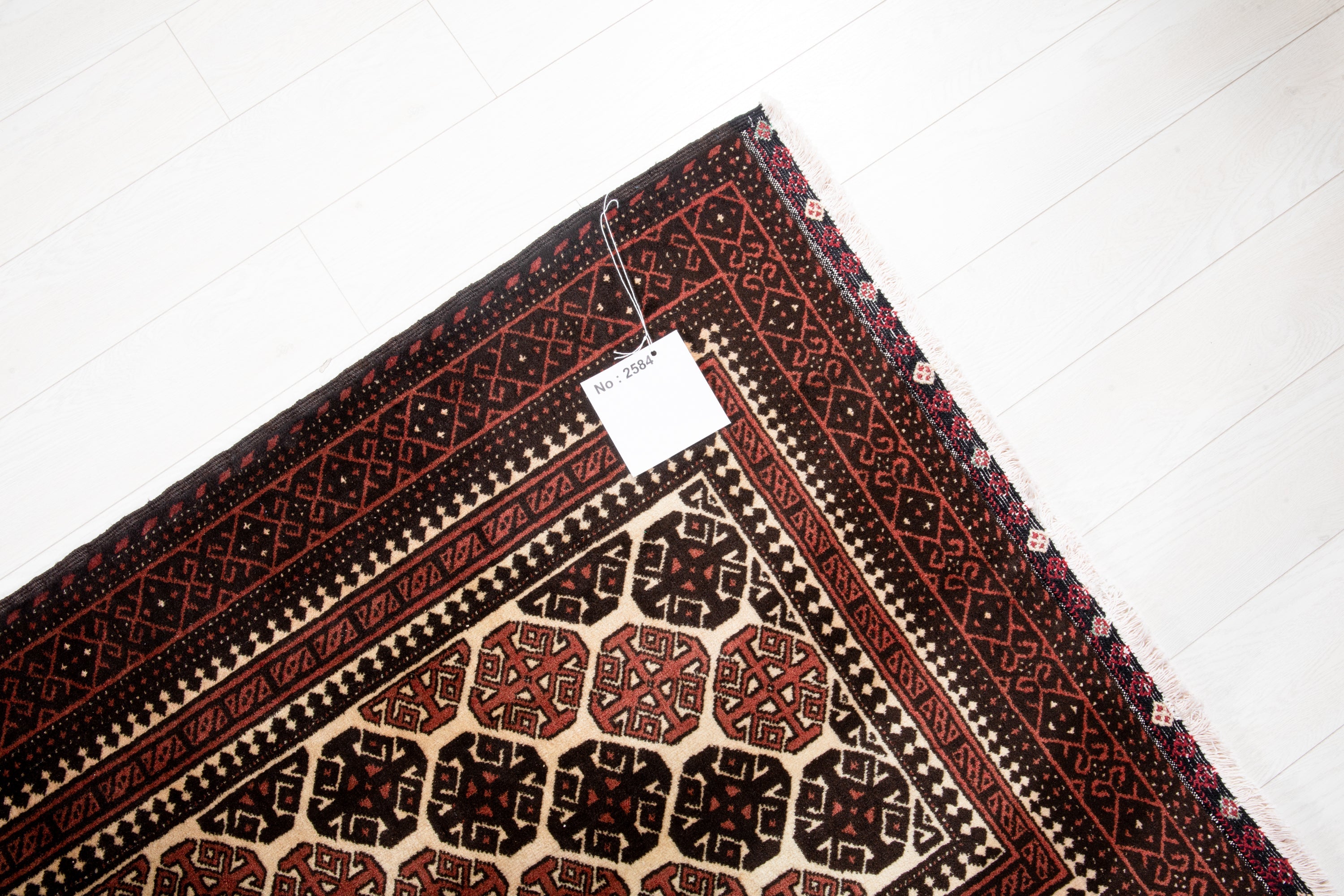 Hand-Knotted Vintage Wool Area Rug – 6' 3" x 3' 3" (192 x 100 cm) - Yasi & Fara