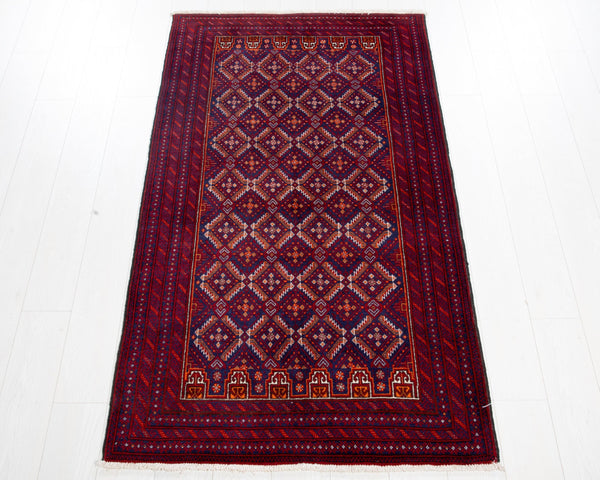 6' 2" x 3' 4" Excellent Hand-Knotted Collectible Vintage Fine Tribal Rug - Yasi & Fara 