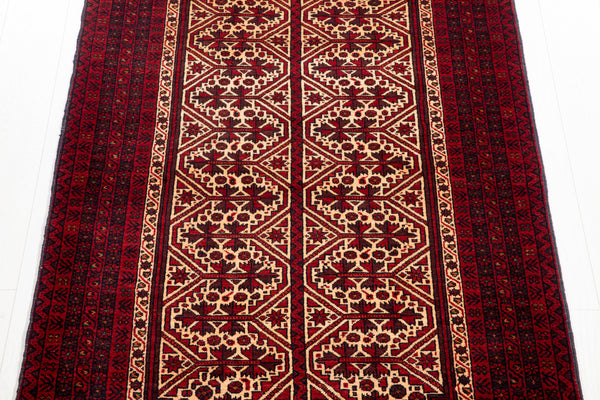 6' 5" x 3' 6" Excellent Hand-Knotted Collectible Fine Vintage Tribal Rug - Yasi & Fara 