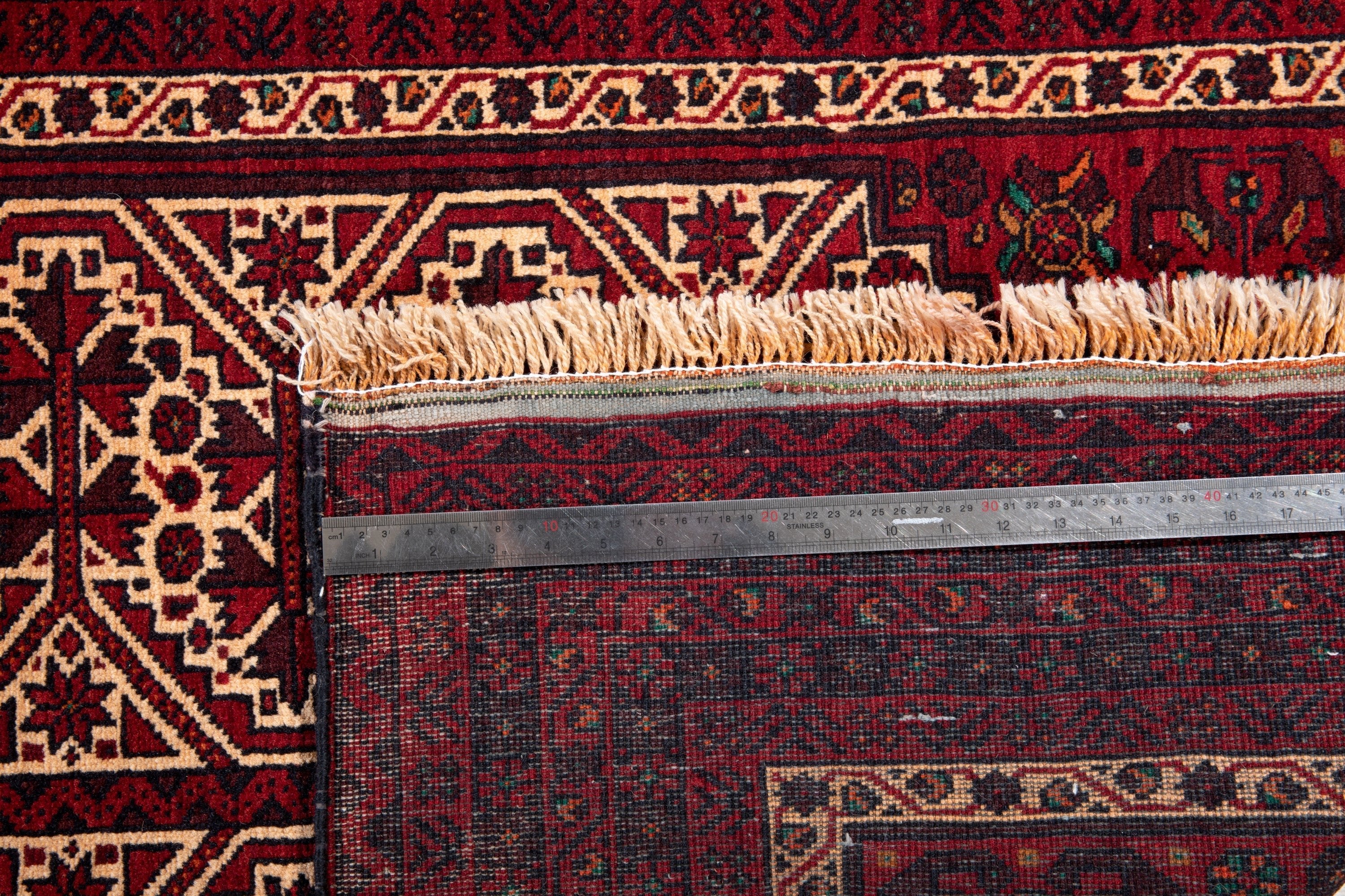 Hand-Knotted Vintage Wool Area Rug – 6' 5" x 3' 6" (195 x 107 cm) - Yasi & Fara
