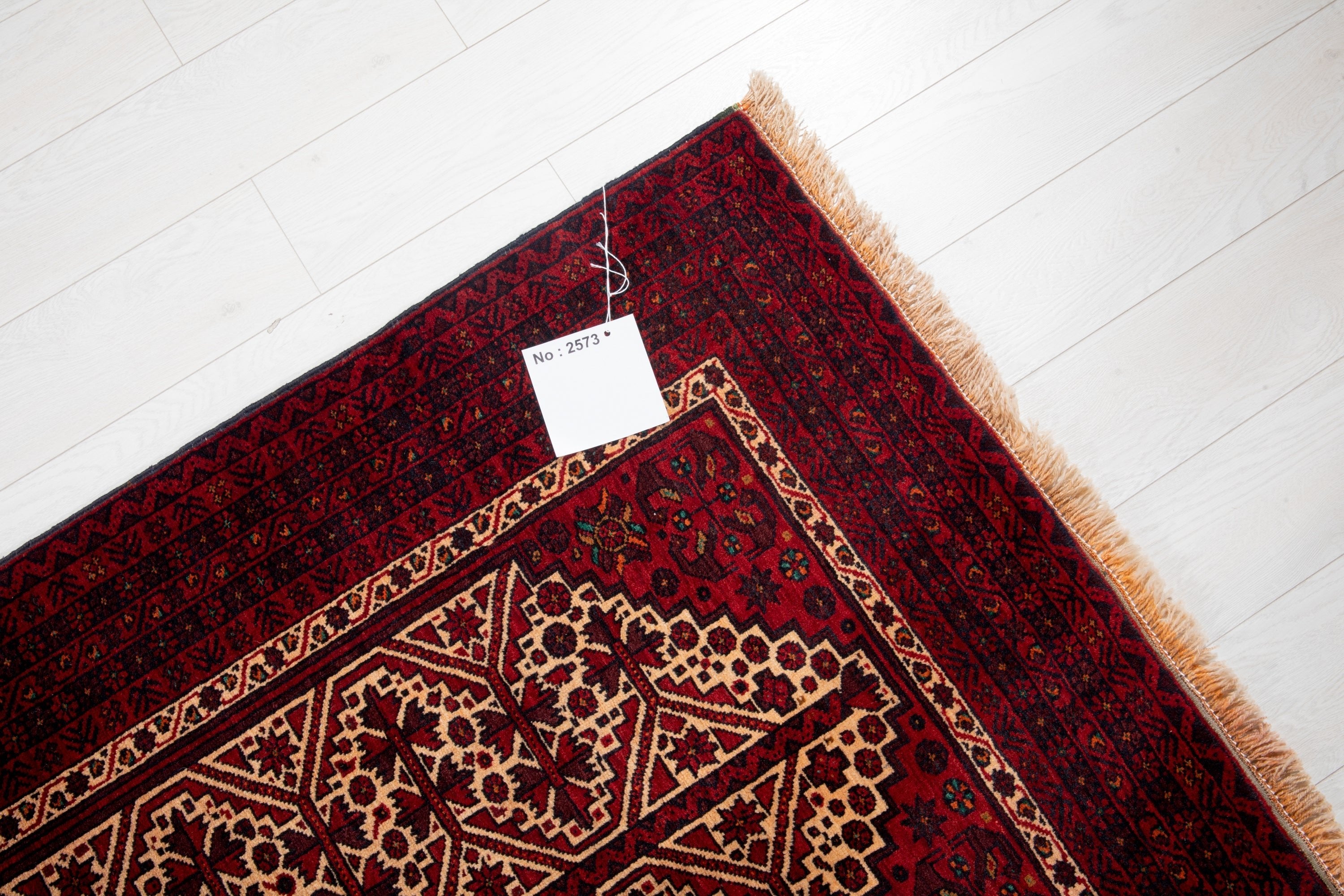Hand-Knotted Vintage Wool Area Rug – 6' 5" x 3' 6" (195 x 107 cm) - Yasi & Fara