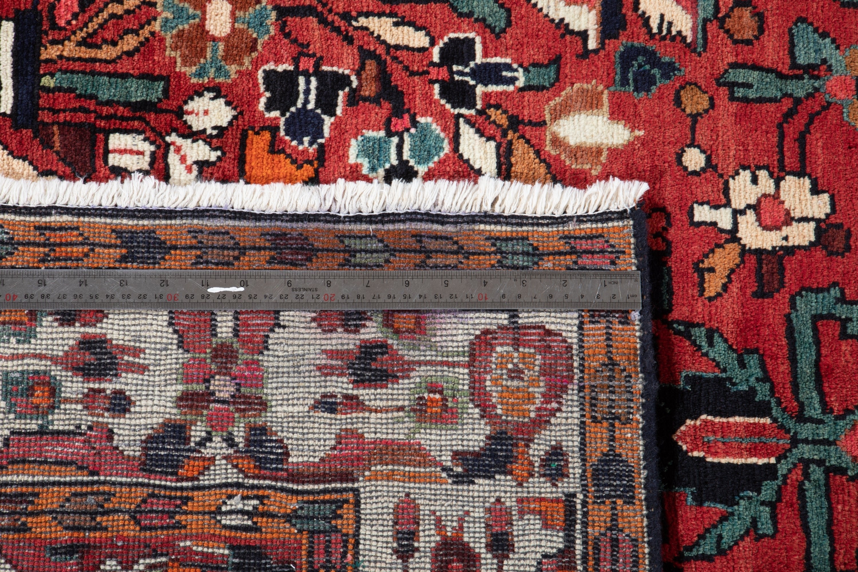 Hand-Knotted Vintage Wool Area Rug – 9' 2" x 5' 3" (280 x 161 cm) - Yasi & Fara