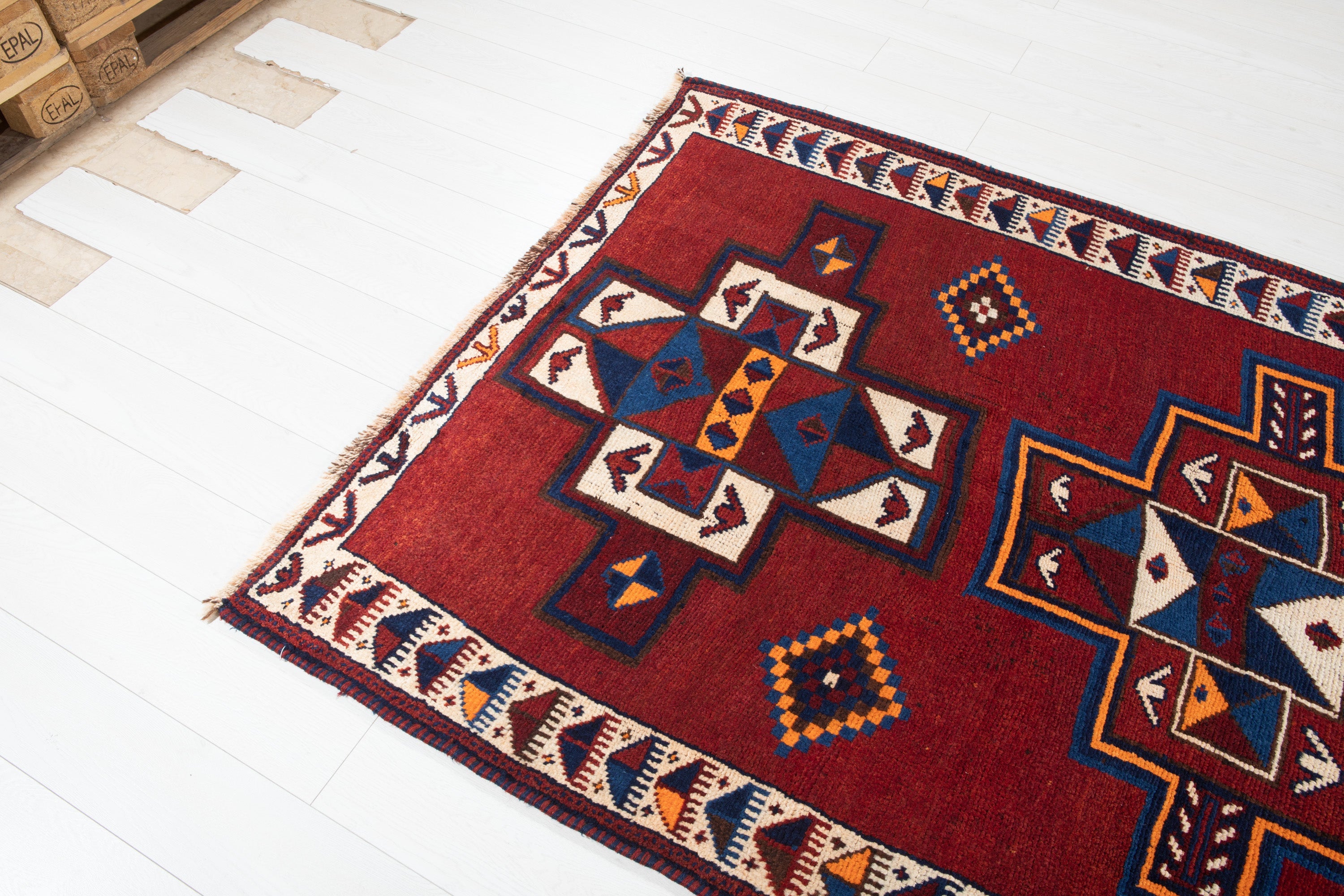 Hand-Knotted Vintage Wool Runner Rug – 14' 1" x 4' 9" (429 x 144 cm) - Yasi & Fara
