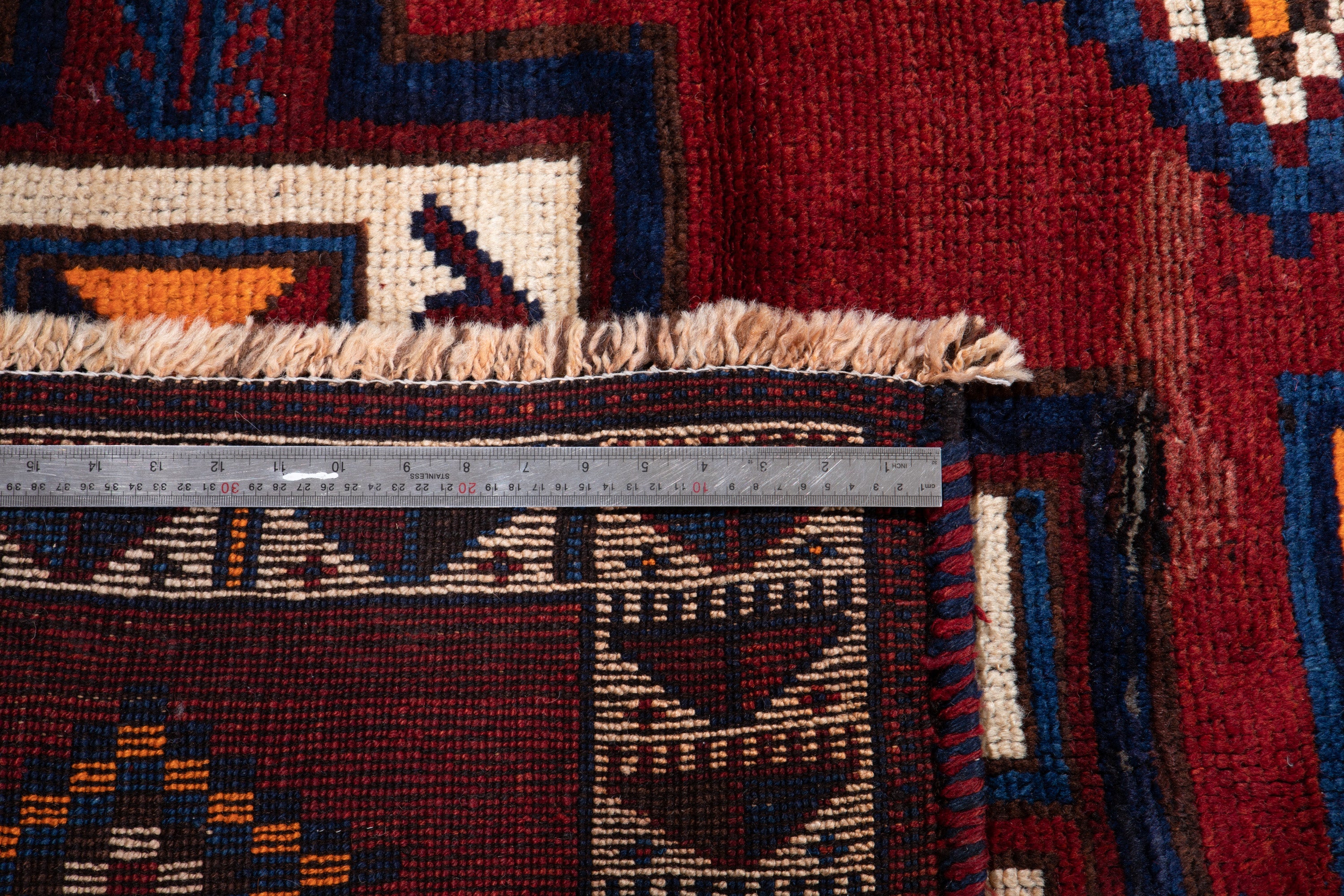 Hand-Knotted Vintage Wool Runner Rug – 14' 1" x 4' 9" (429 x 144 cm) - Yasi & Fara