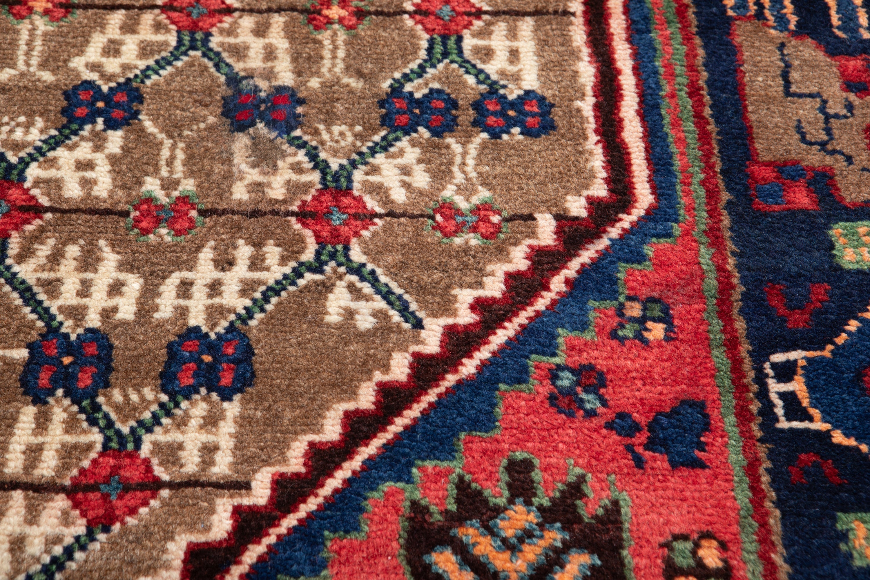 Hand-Knotted Vintage Wool Runner Rug – 9' 4" x 3' 6" (285 x 107 cm) - Yasi & Fara