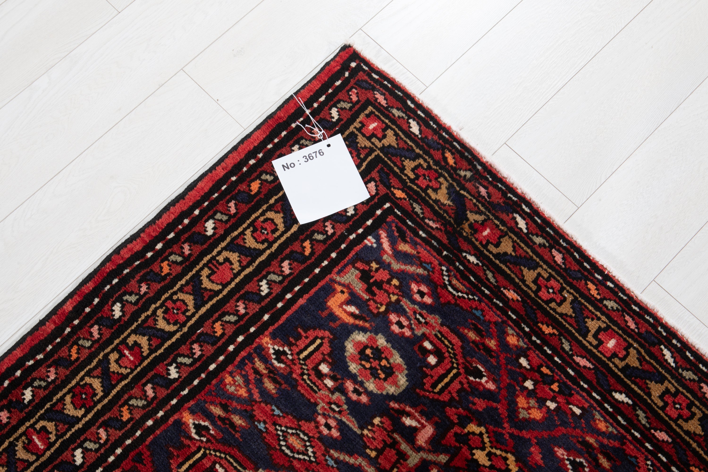 Hand-Knotted Vintage Wool Runner Rug – 9' 8" x 3' 8" (295 x 111 cm) - Yasi & Fara