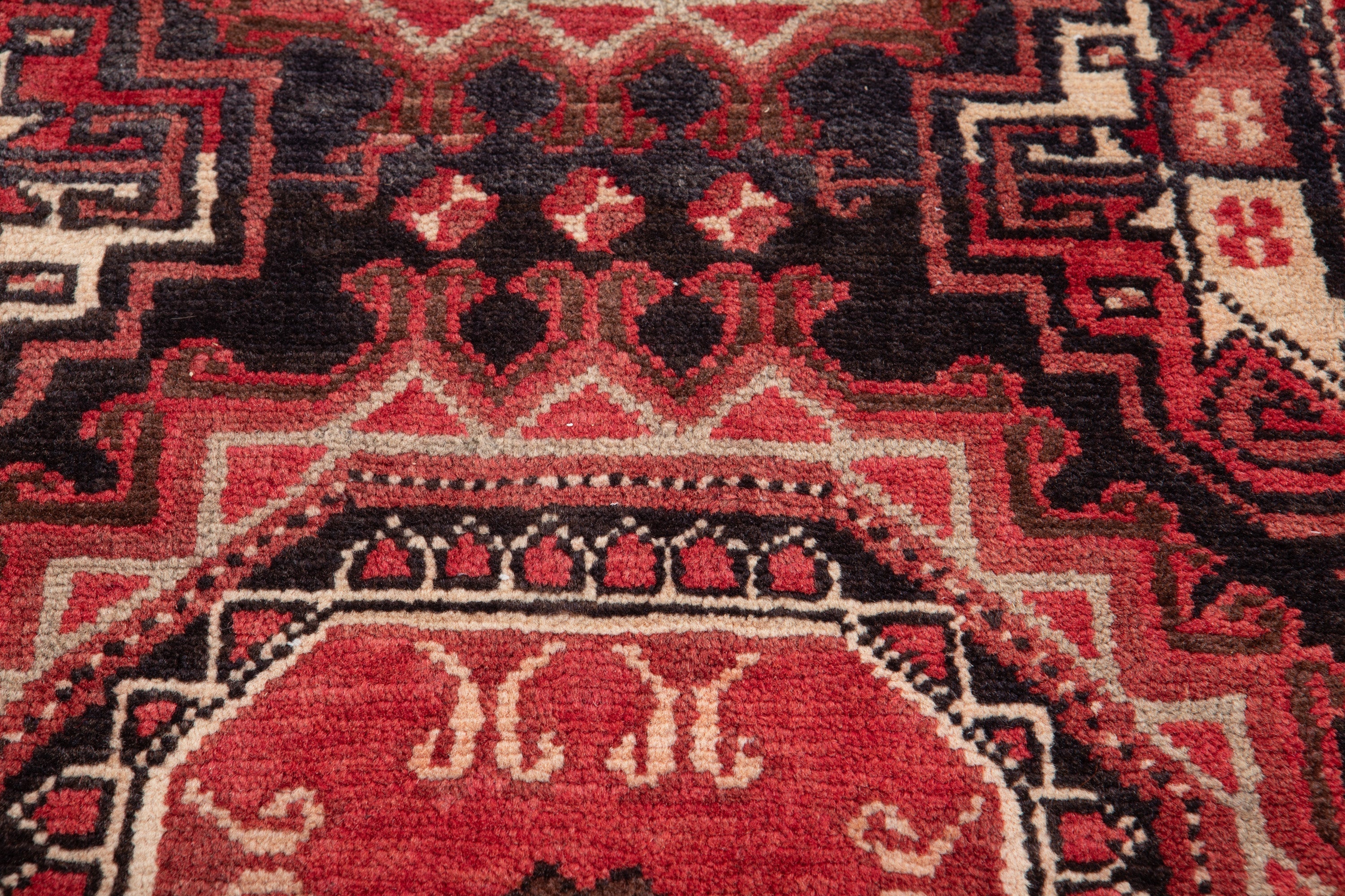 Hand-Knotted Vintage Wool Runner Rug – 10' 3" x 3' 5" (312 x 104 cm) - Yasi & Fara