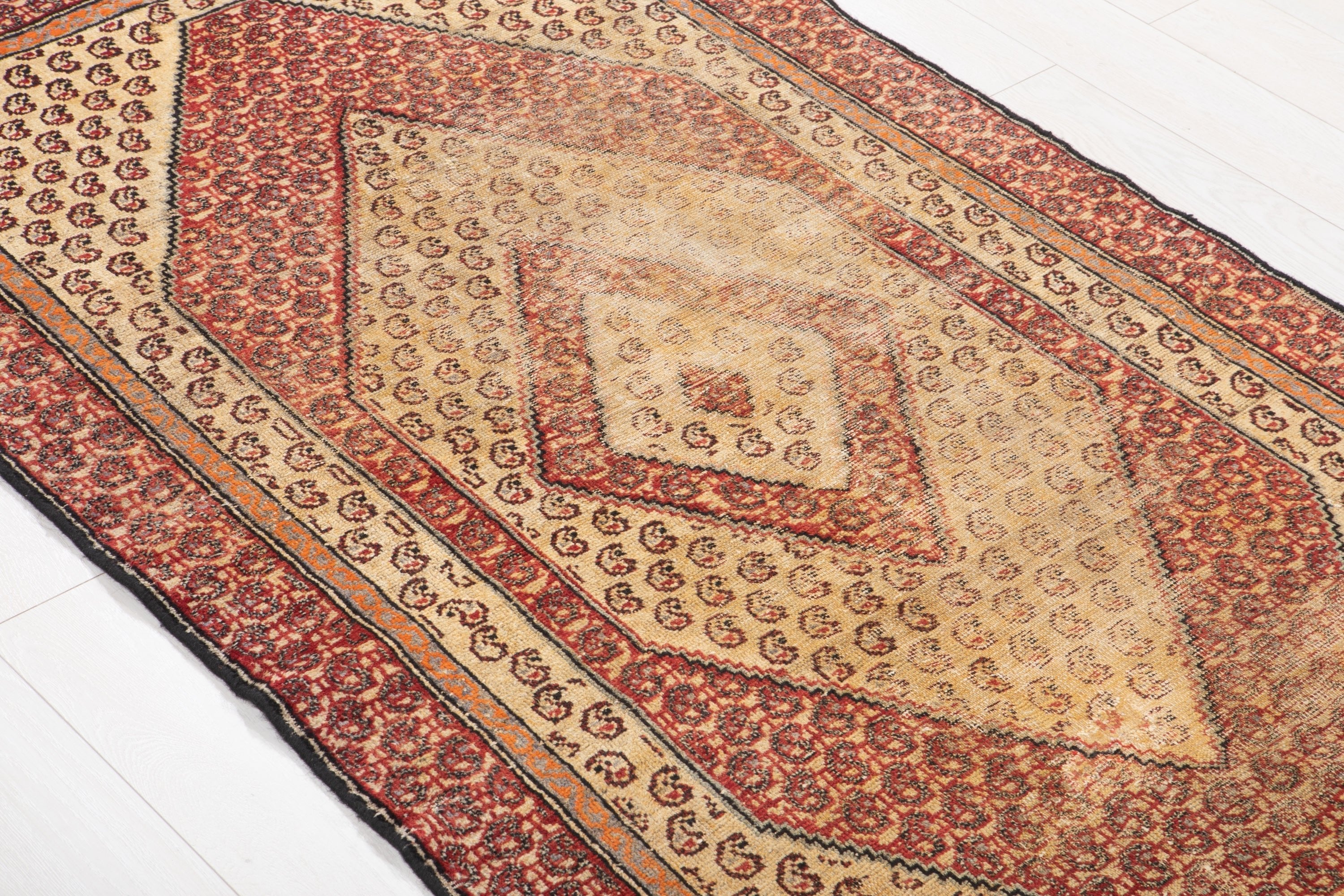 Hand-Knotted Vintage Wool Area Rug – 5' 10" x 3' 6" (178 x 108 cm) - Yasi & Fara