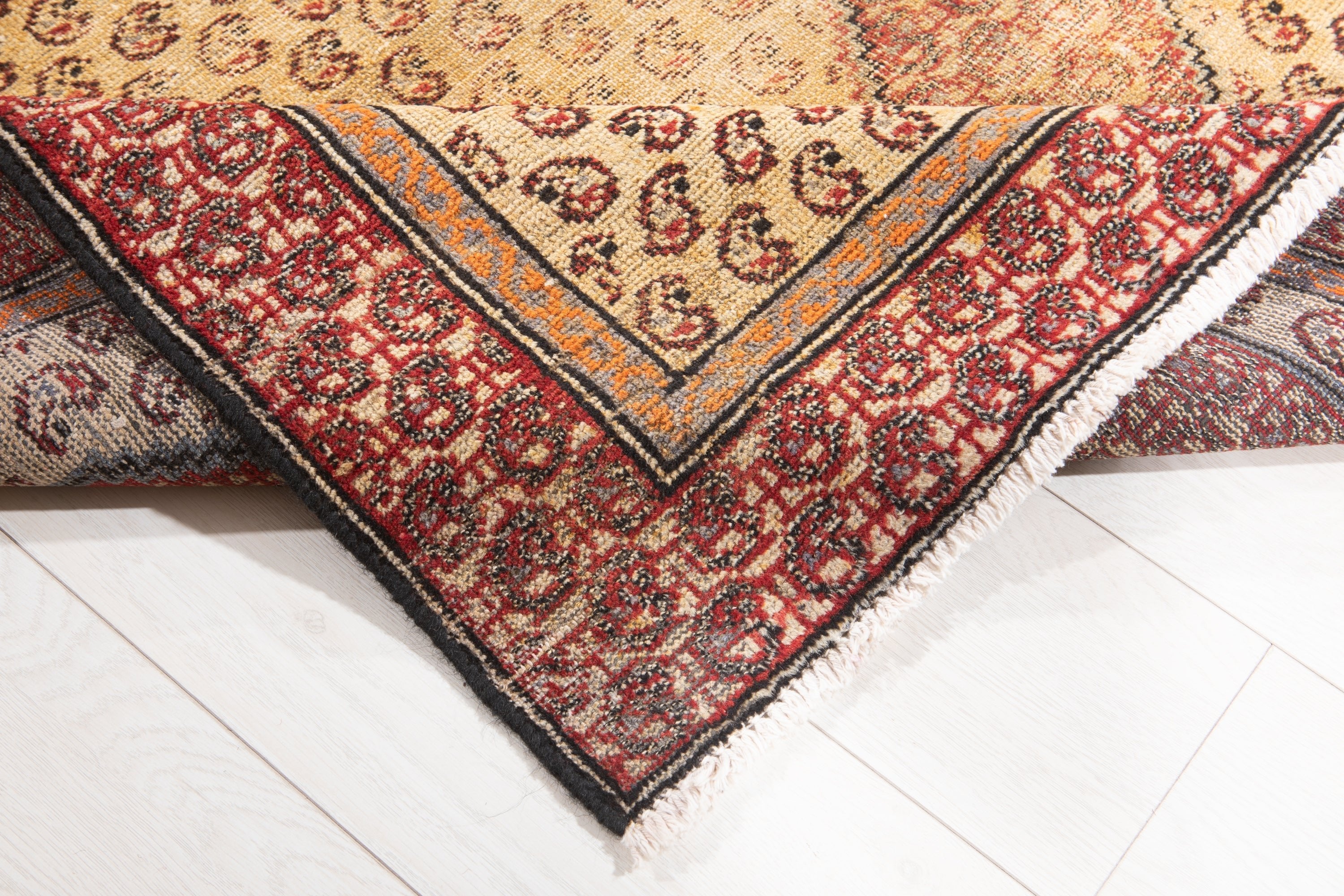 Hand-Knotted Vintage Wool Area Rug – 5' 10" x 3' 6" (178 x 108 cm) - Yasi & Fara