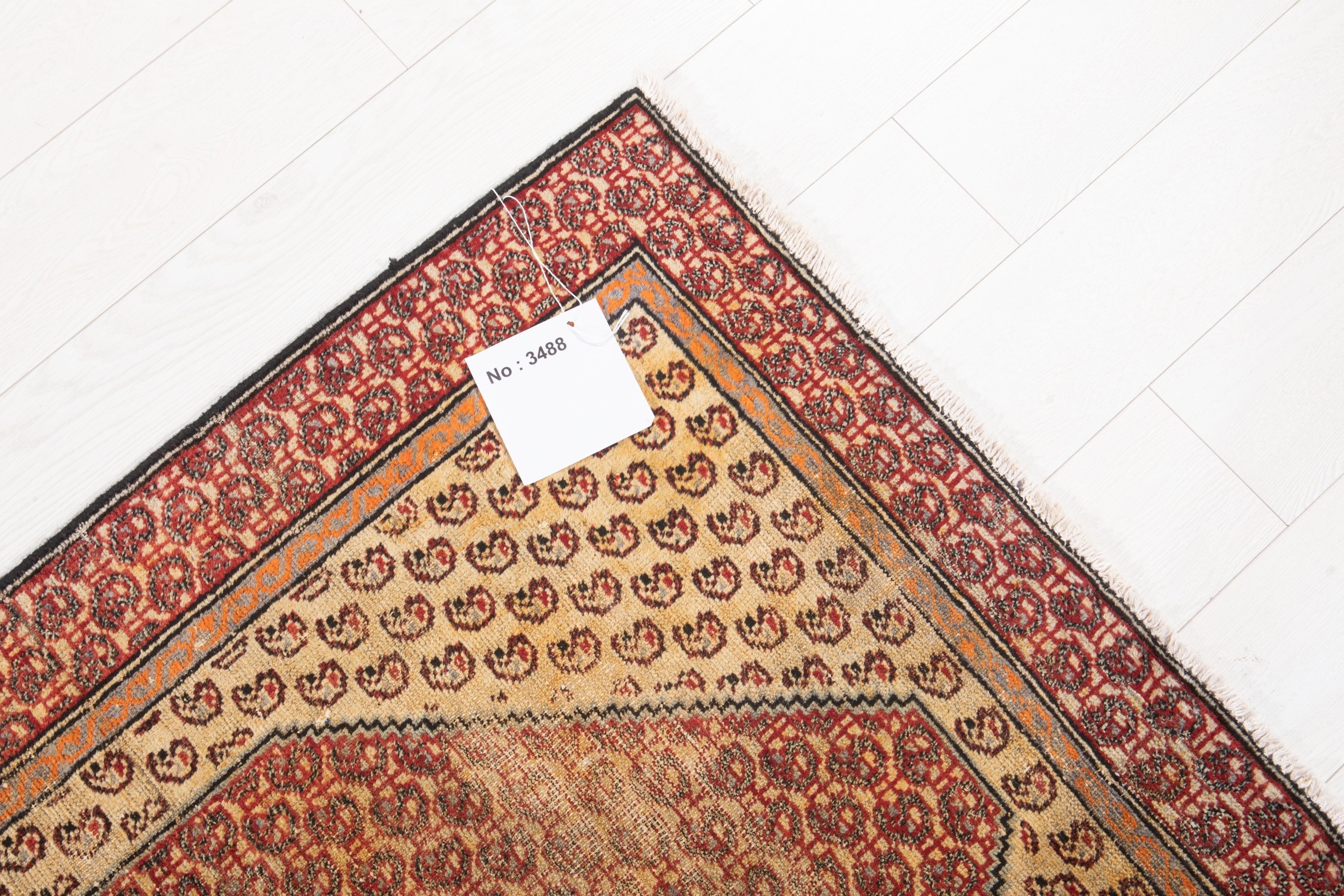 Hand-Knotted Vintage Wool Area Rug – 5' 10" x 3' 6" (178 x 108 cm) - Yasi & Fara