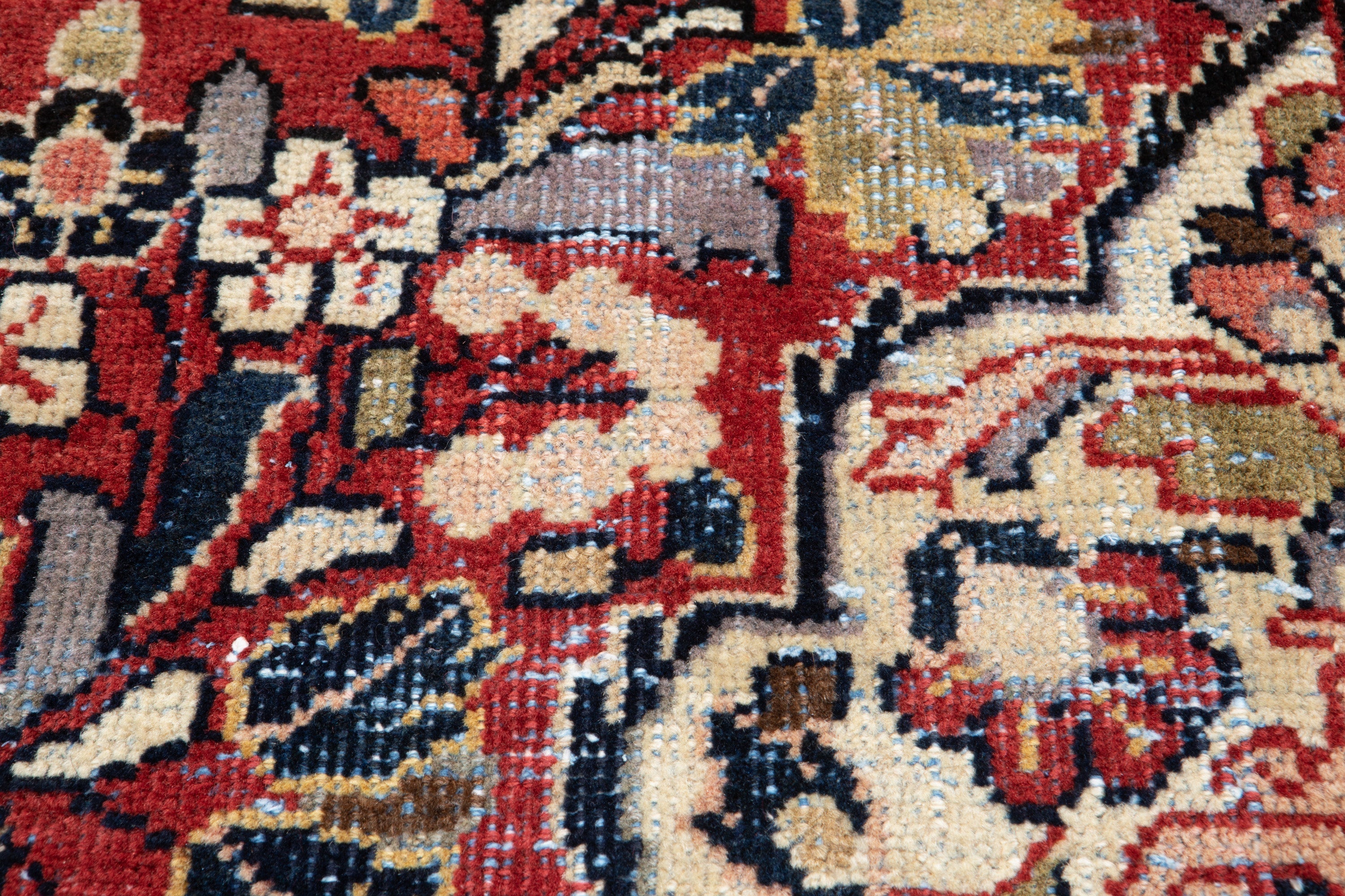Hand-Knotted Vintage Wool Area Rug – 7' x 4' 6" (212 x 137 cm) - Yasi & Fara