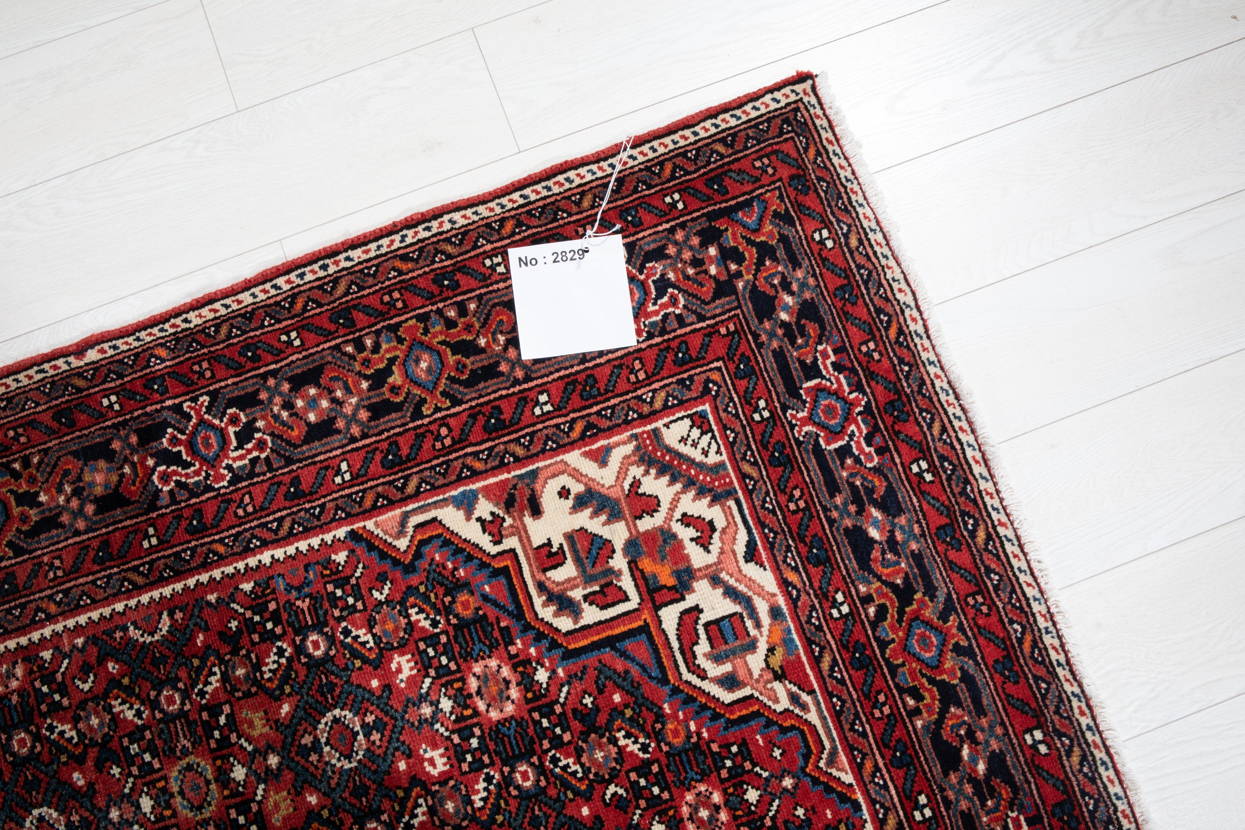 Hand-Knotted Vintage Wool Area Rug – 10' 8" x 5' (324 x 153 cm) - Yasi & Fara