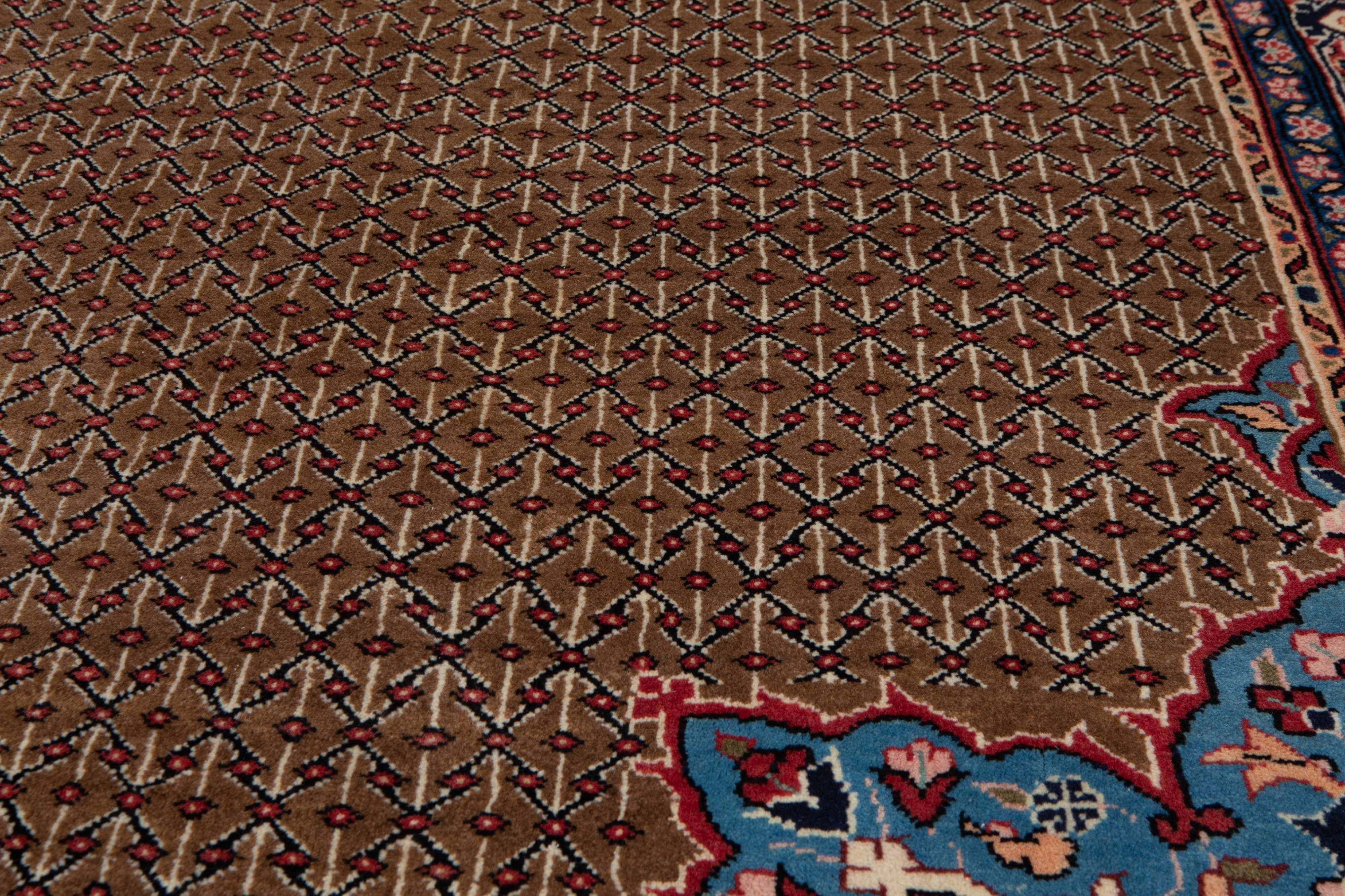 Hand-Knotted Vintage Wool Area Rug – 9'11" x 4'10" (303 x 146 cm) - Yasi & Fara