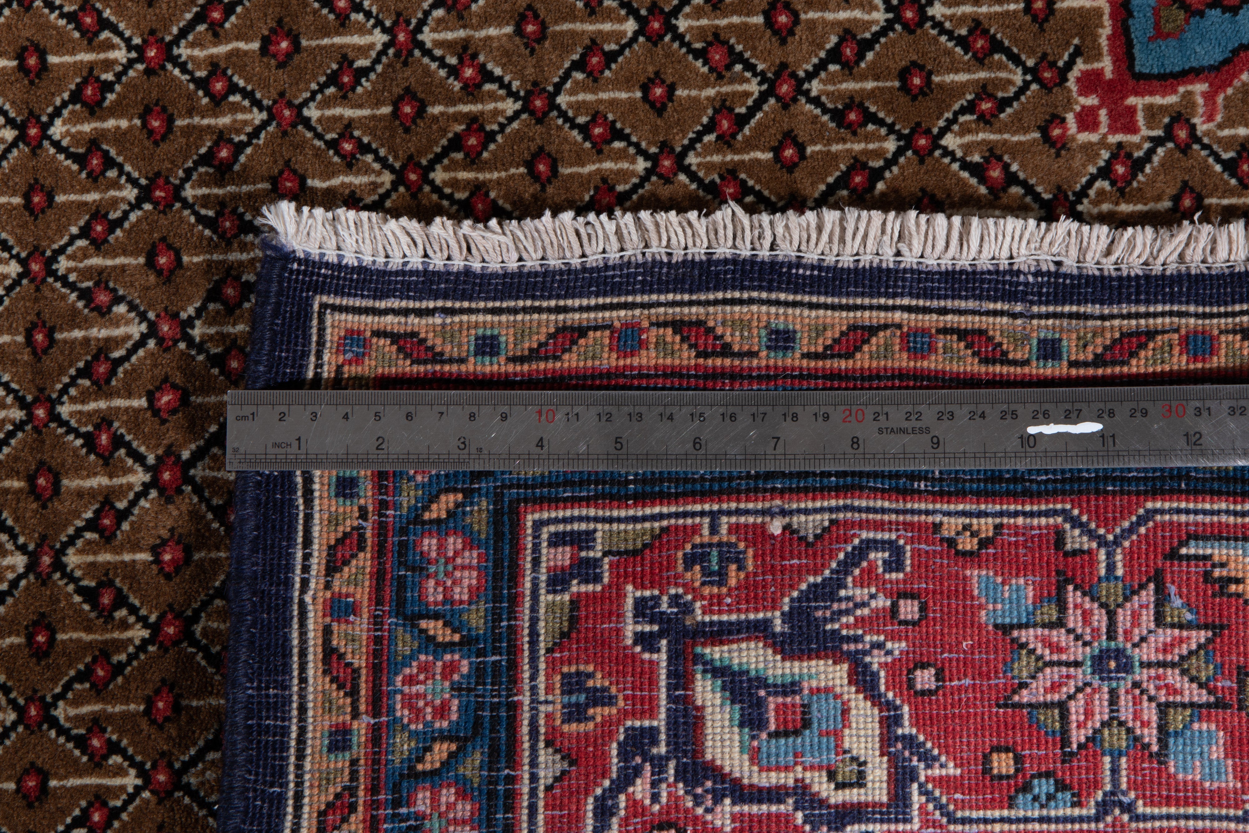 Hand-Knotted Vintage Wool Area Rug – 9'11" x 4'10" (303 x 146 cm) - Yasi & Fara