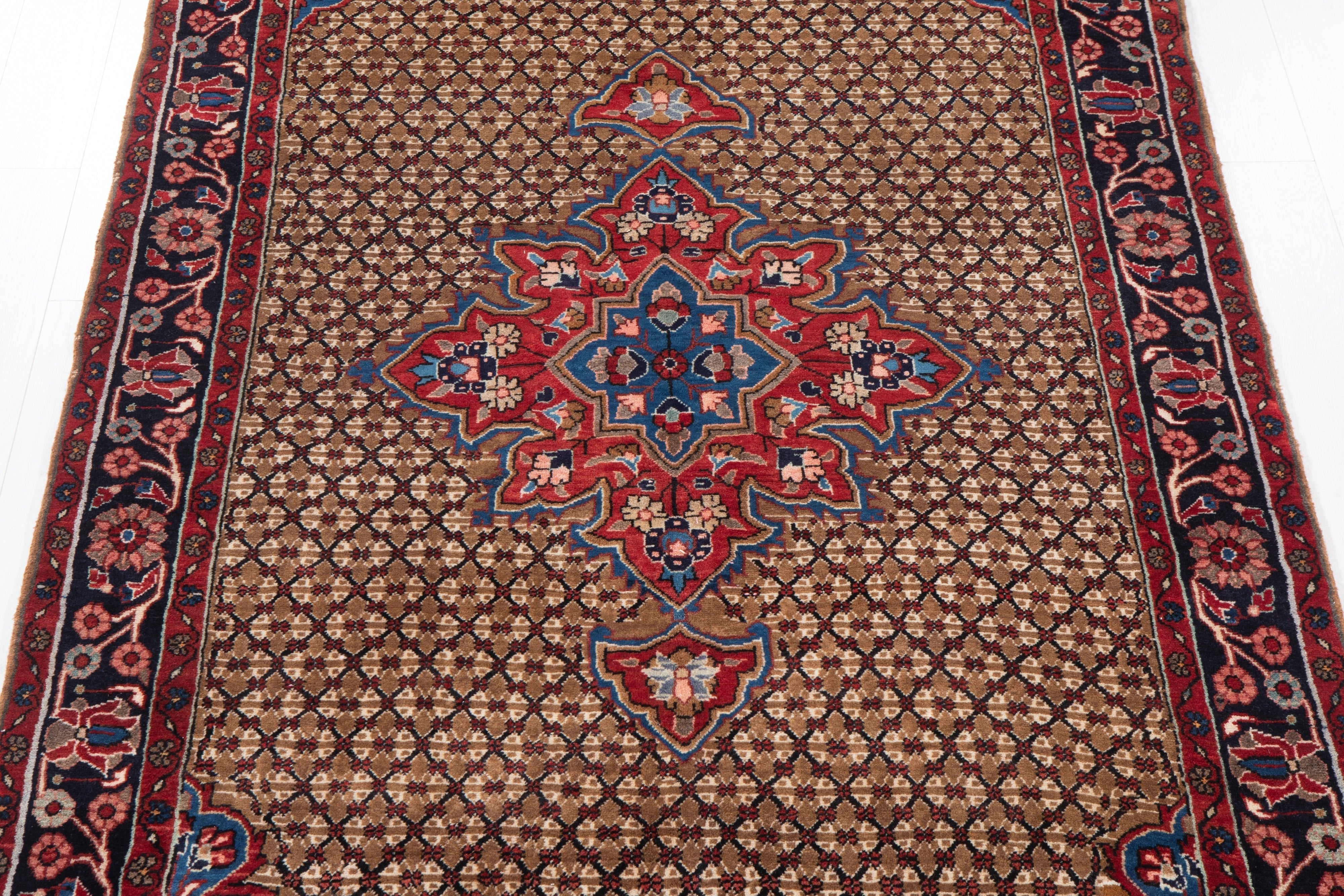 Hand-Knotted Vintage Wool Area Rug – 10' 5" x 5' 1" (317 x 155 cm) - Yasi & Fara