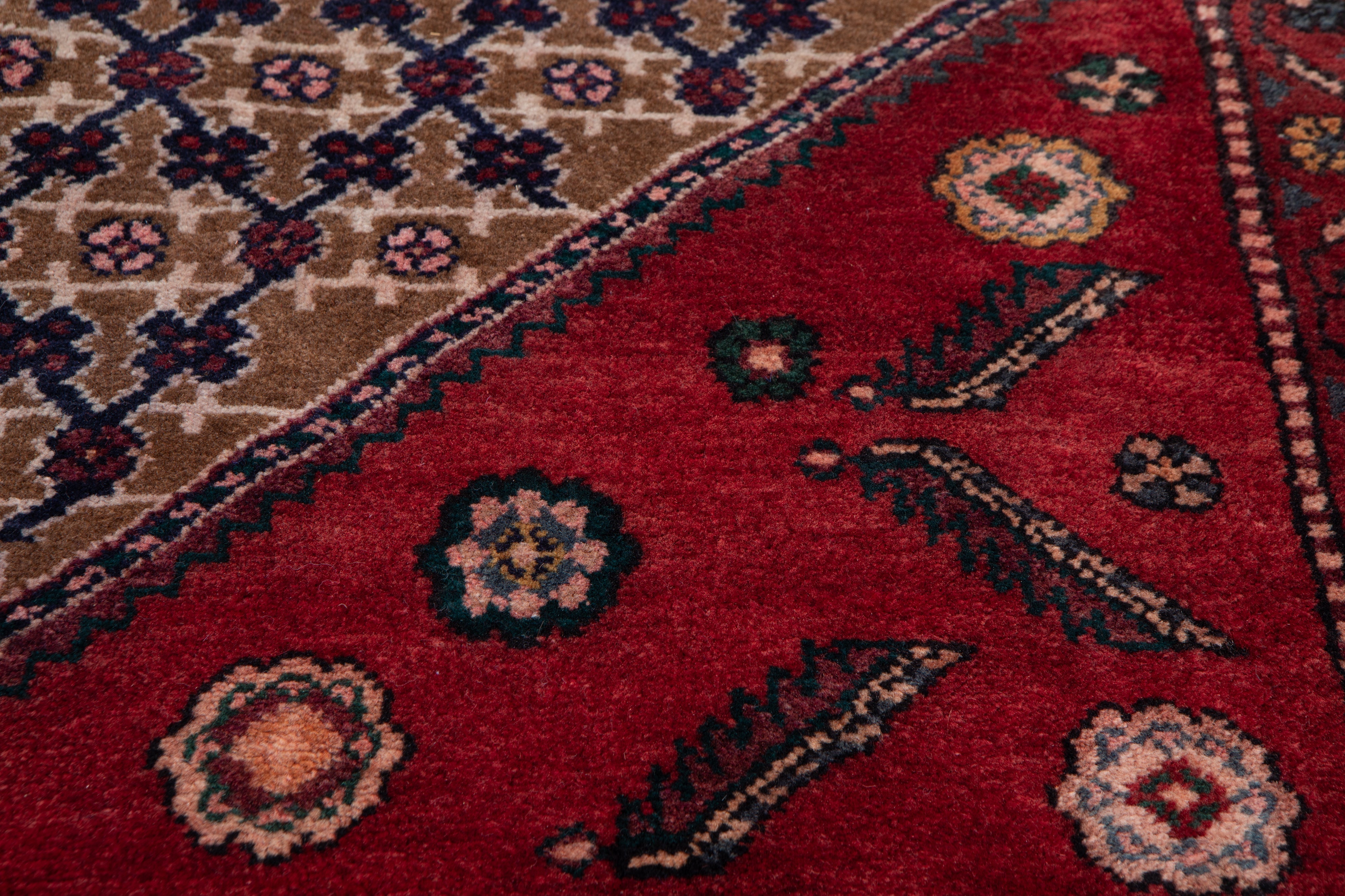 Hand-Knotted Vintage Wool Area Rug – 9' 11" x 5' 2" (301 x 158 cm) - Yasi & Fara
