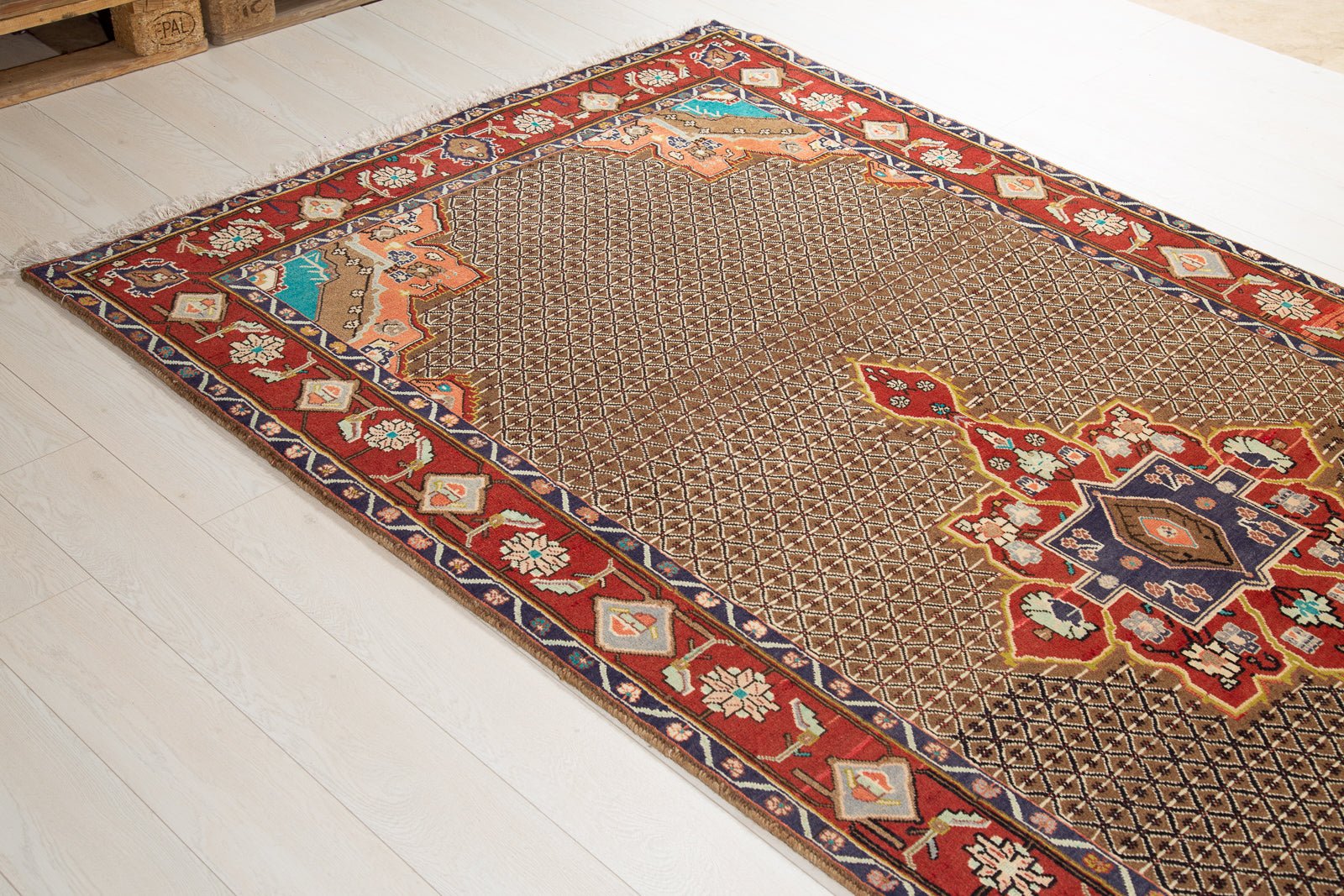 Hand-Knotted Vintage Wool Area Rug – 10' 6" x 4' 11" (320 x 151 cm) - Yasi & Fara