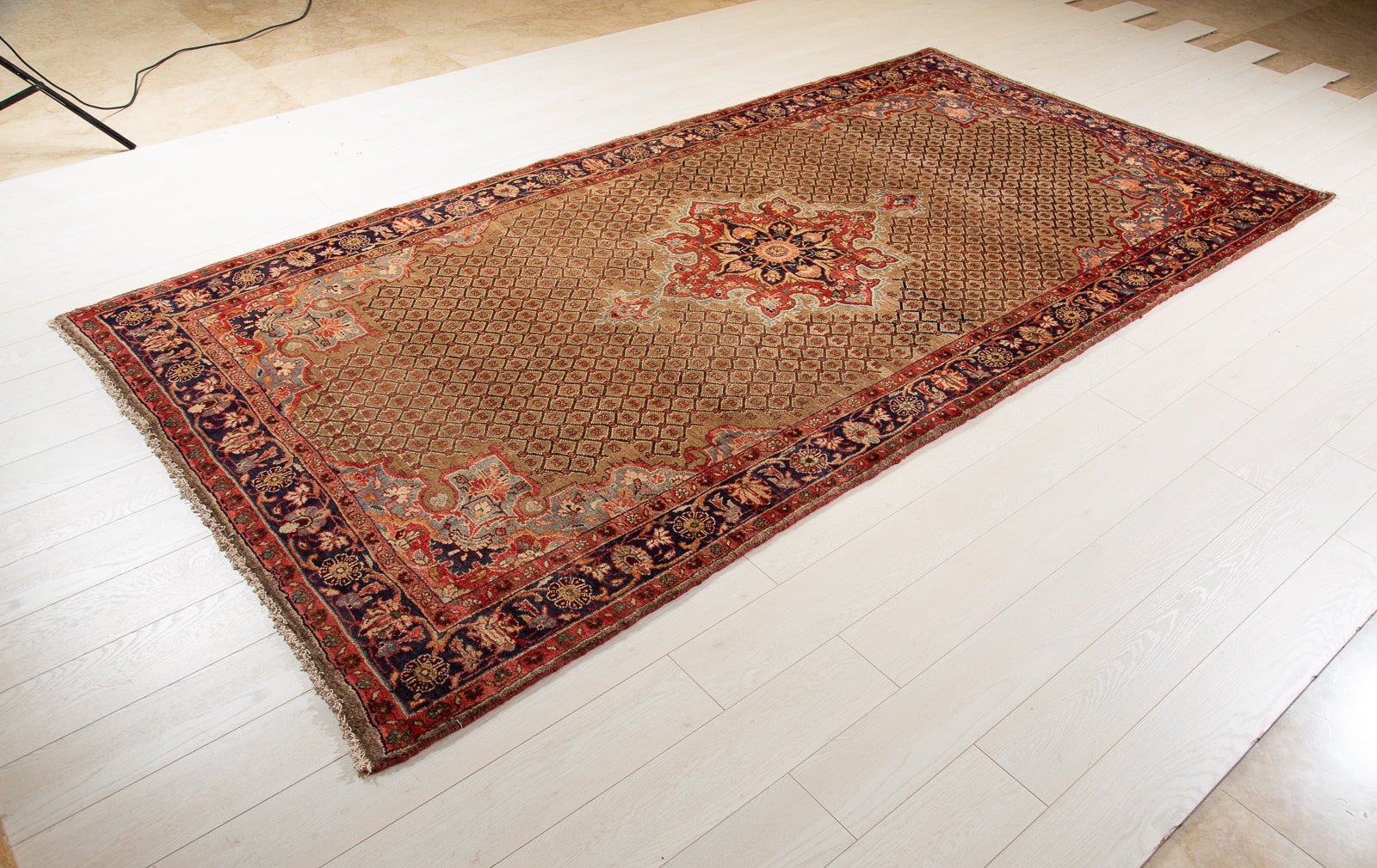 Hand-Knotted Vintage Wool Area Rug – 10' 2" x 5' 1" (310 x 156 cm) - Yasi & Fara