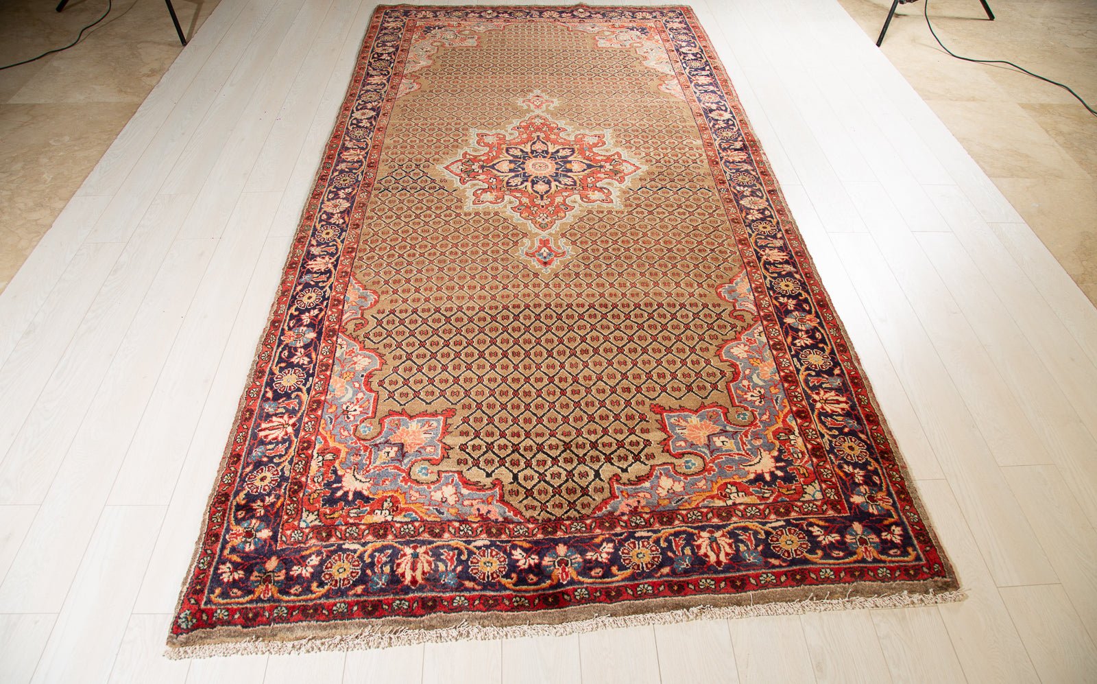 Hand-Knotted Vintage Wool Area Rug – 10' 2" x 5' 1" (310 x 156 cm) - Yasi & Fara