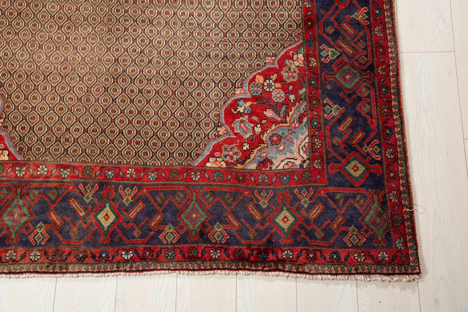Hand-Knotted Vintage Wool Area Rug – 10' x 4' 11" (305 x 150 cm) - Yasi & Fara