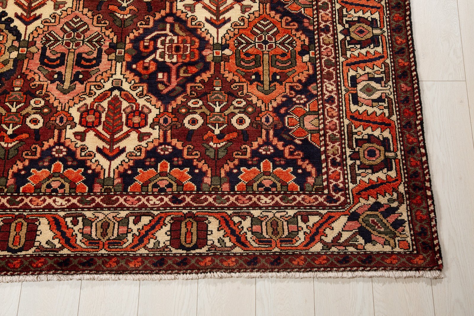 Hand-Knotted Vintage Wool Area Rug – 9' 11" x 5' 4" (303 x 162 cm) - Yasi & Fara