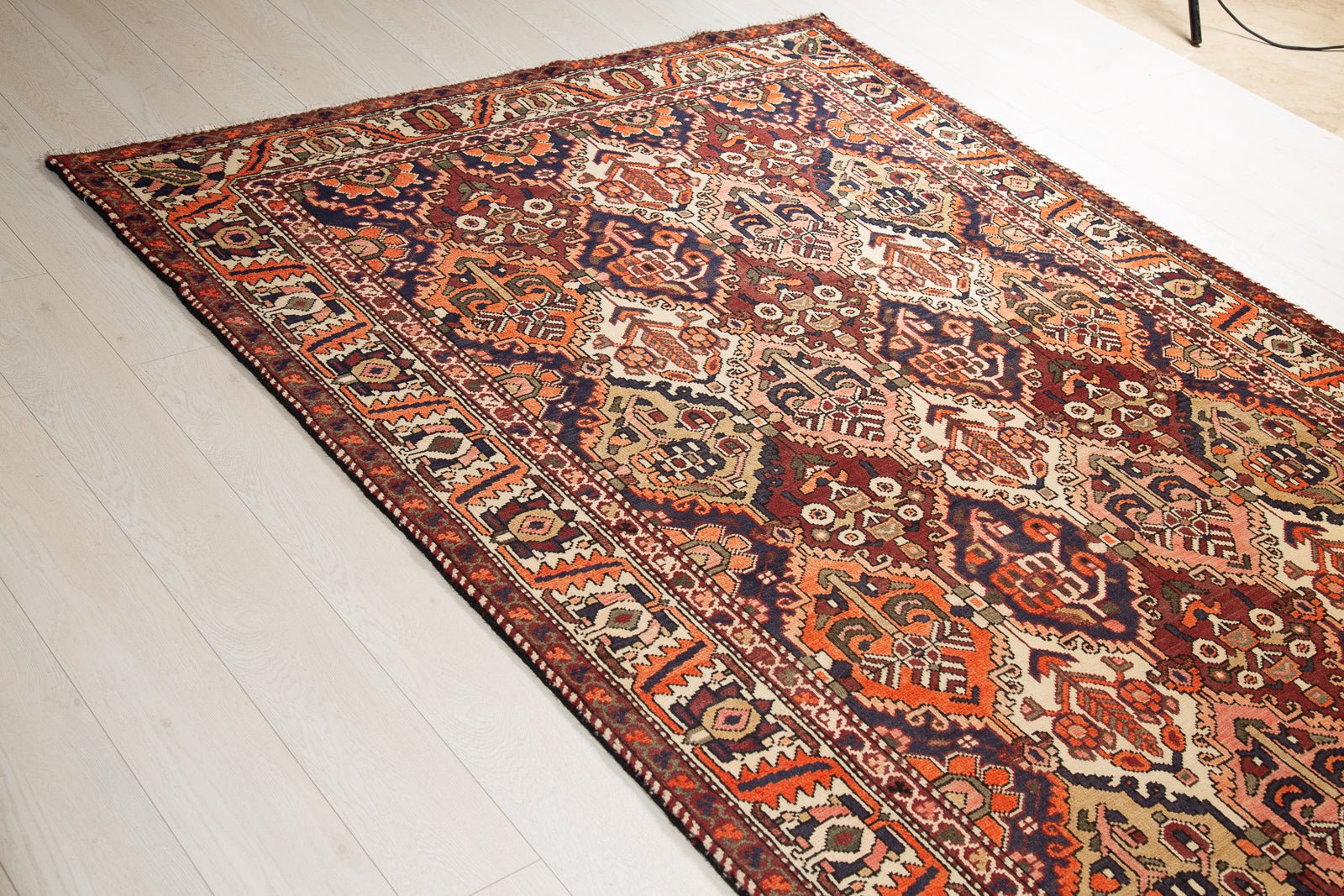Hand-Knotted Vintage Wool Area Rug – 9' 11" x 5' 4" (303 x 162 cm) - Yasi & Fara