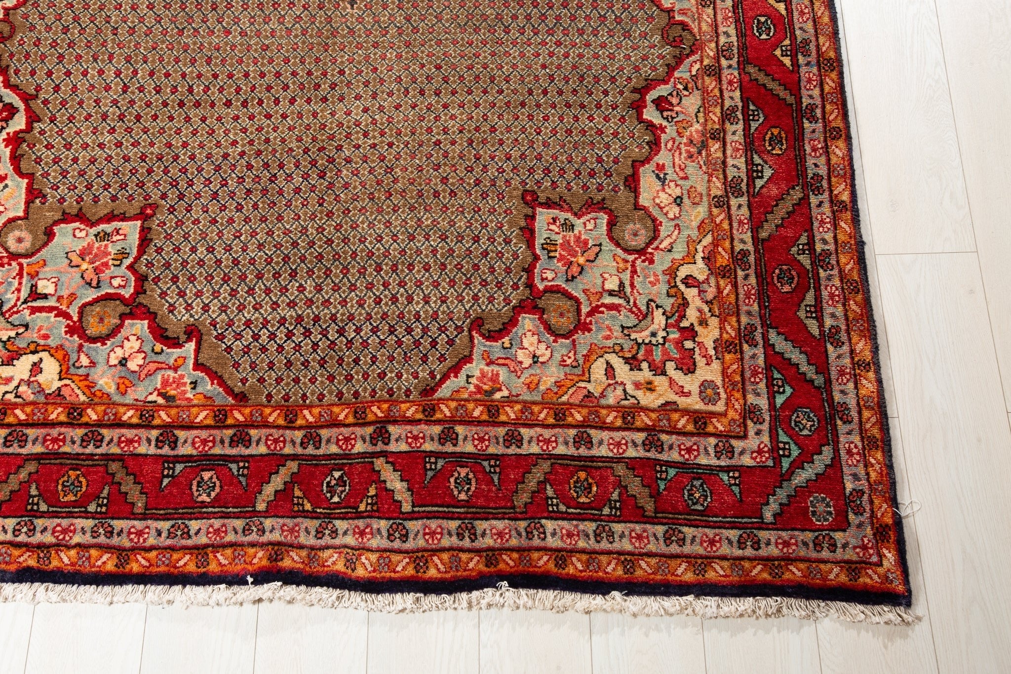 Hand-Knotted Vintage Wool Area Rug – 9' 9" x 5' 2" (298 x 157 cm) - Yasi & Fara