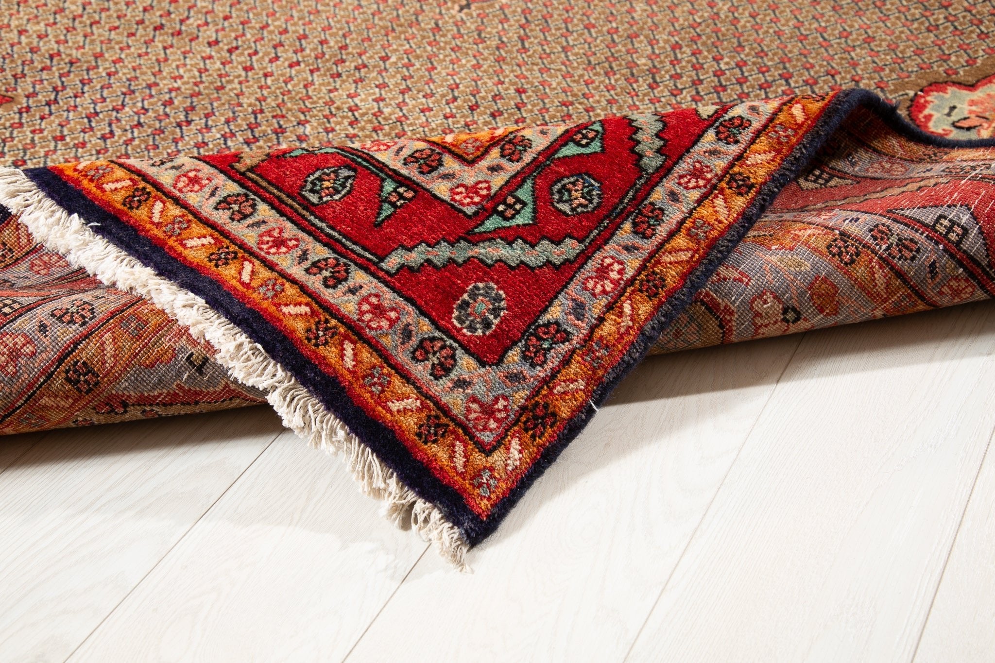 Hand-Knotted Vintage Wool Area Rug – 9' 9" x 5' 2" (298 x 157 cm) - Yasi & Fara