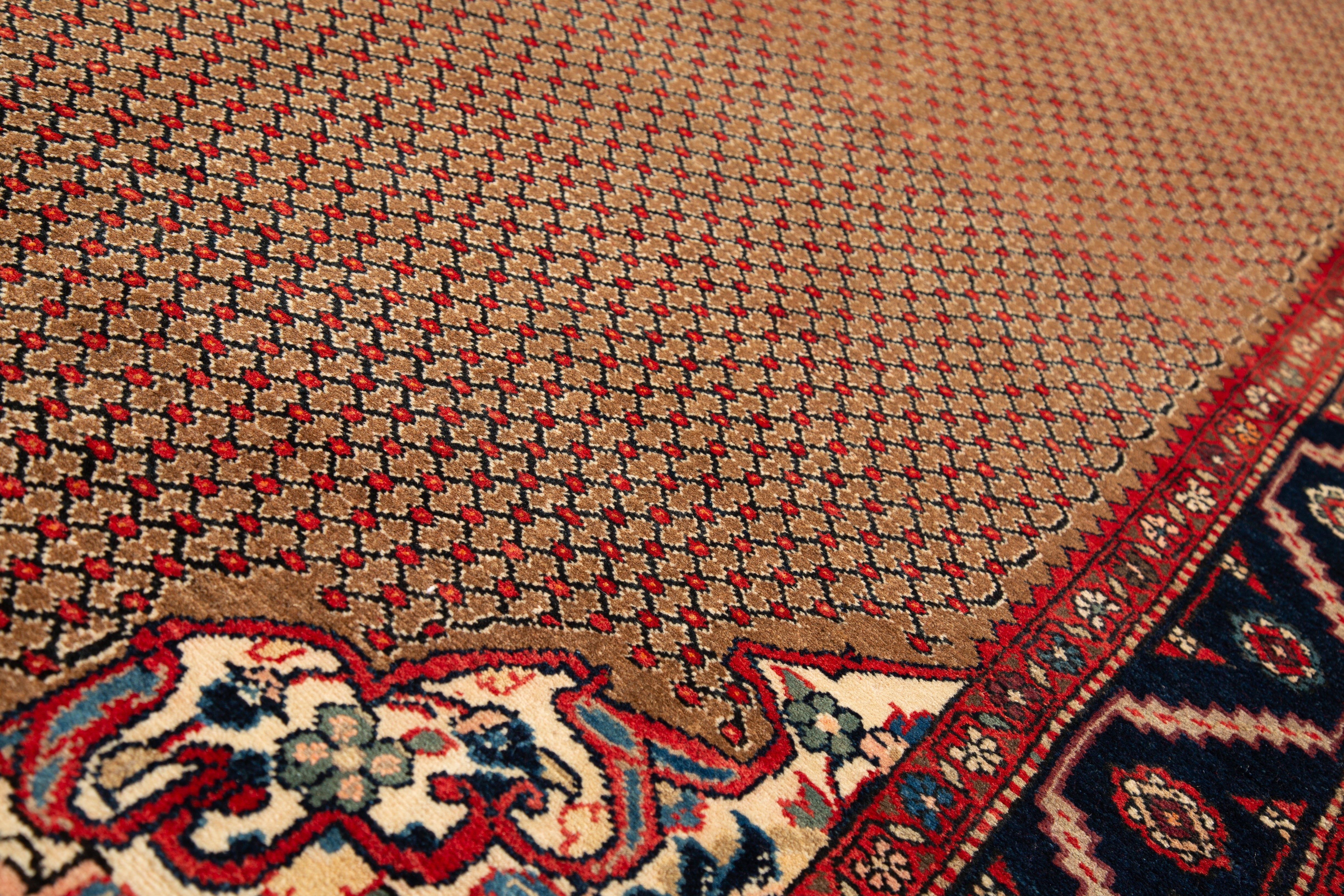 Hand-Knotted Vintage Wool Area Rug – 9' 5" x 4' 10" (287 x 146 cm) - Yasi & Fara