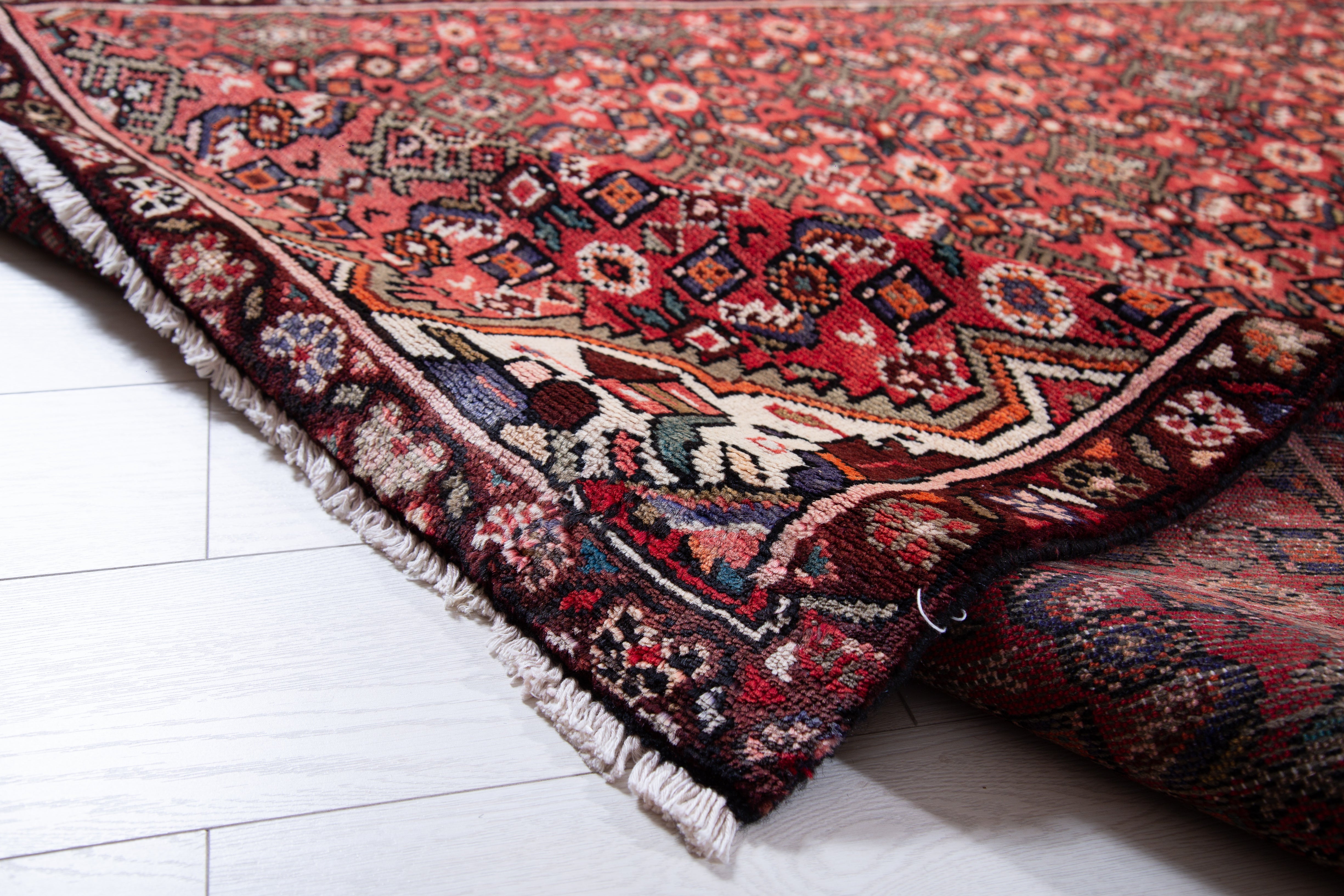 Hand-Knotted Vintage Wool Runner Rug – 9' 9" x 4' 1" (298 x 125 cm) - Yasi & Fara