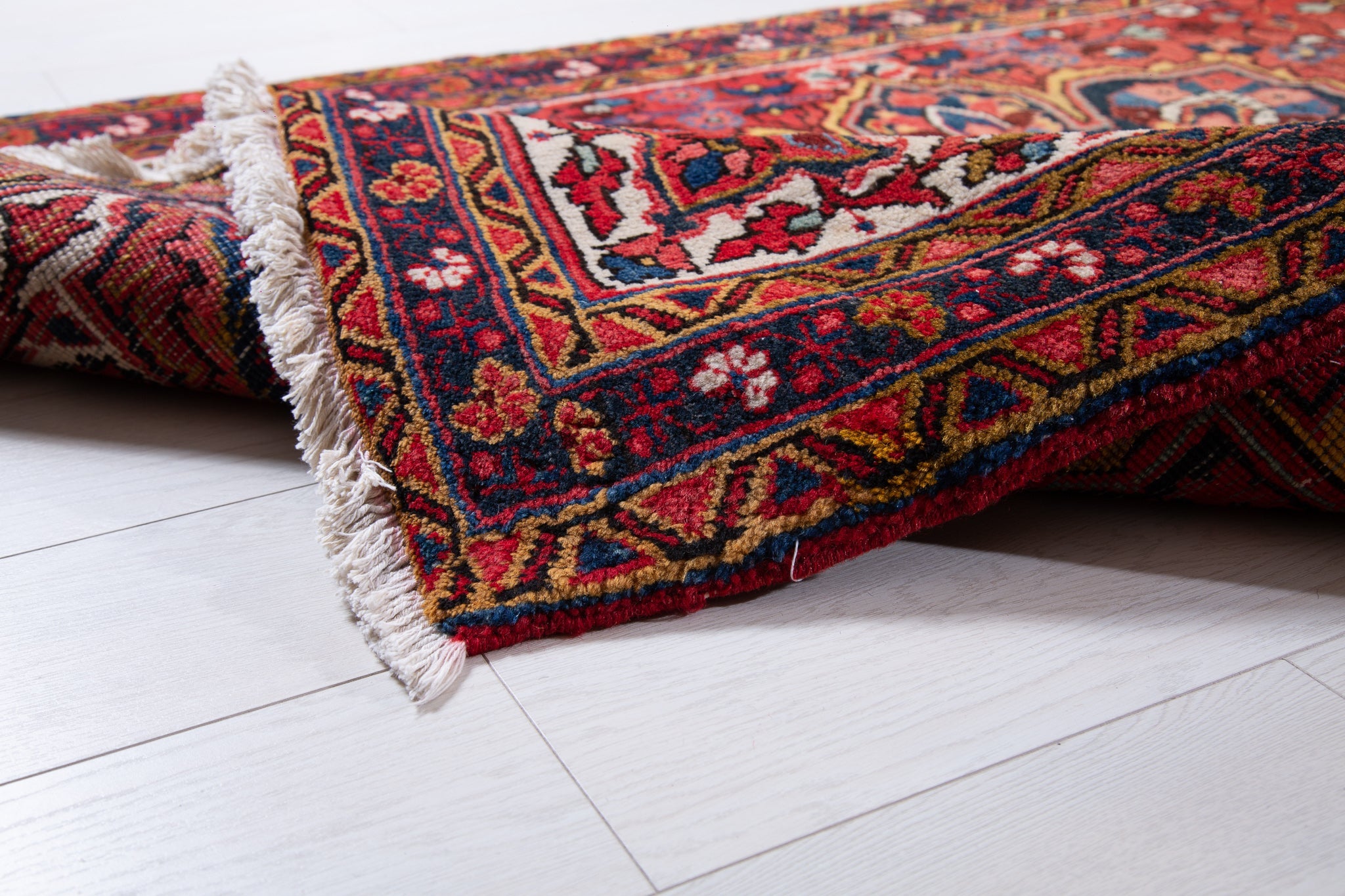 Hand-Knotted Vintage Wool Runner Rug – 10' 8" x 3' 10" (325 x 117 cm) - Yasi & Fara