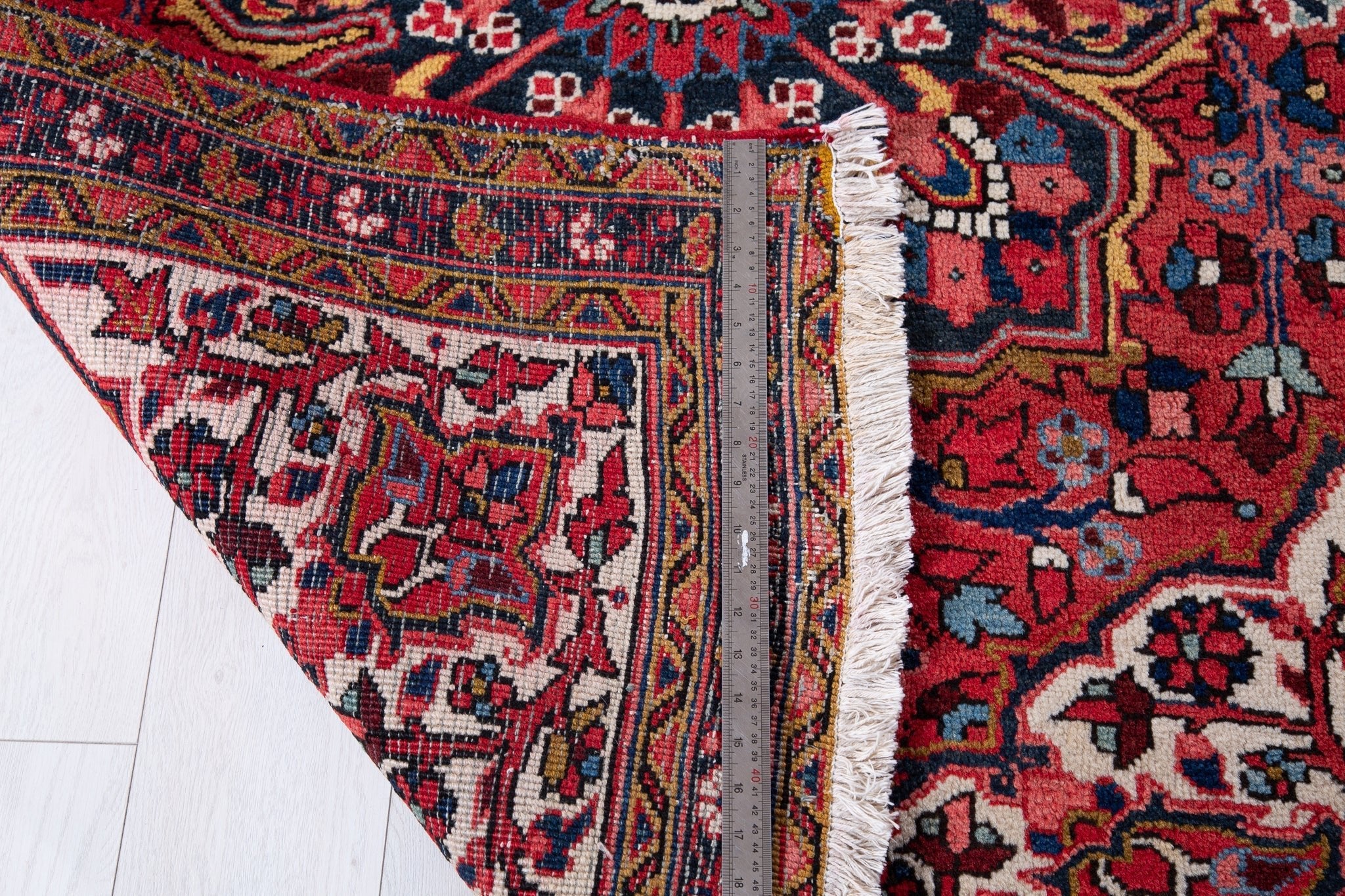 Hand-Knotted Vintage Wool Runner Rug – 10' 8" x 3' 10" (325 x 117 cm) - Yasi & Fara