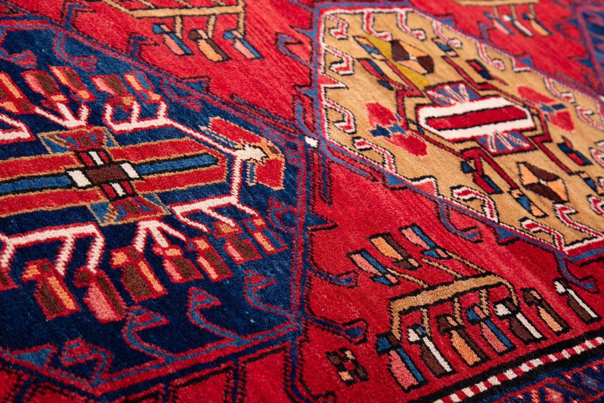 Hand-Knotted Vintage Wool Runner Rug – 10' 9" x 3' 9" (328 x 113 cm) - Yasi & Fara