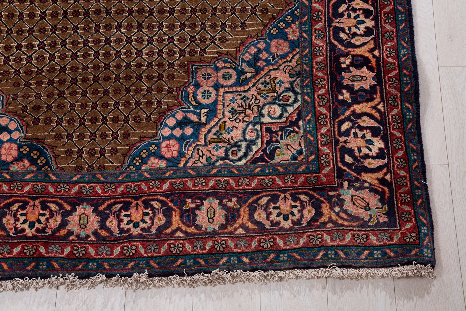 Hand-Knotted Vintage Wool Area Rug – 11' 1" x 5' 1" (338 x 154 cm) - Yasi & Fara