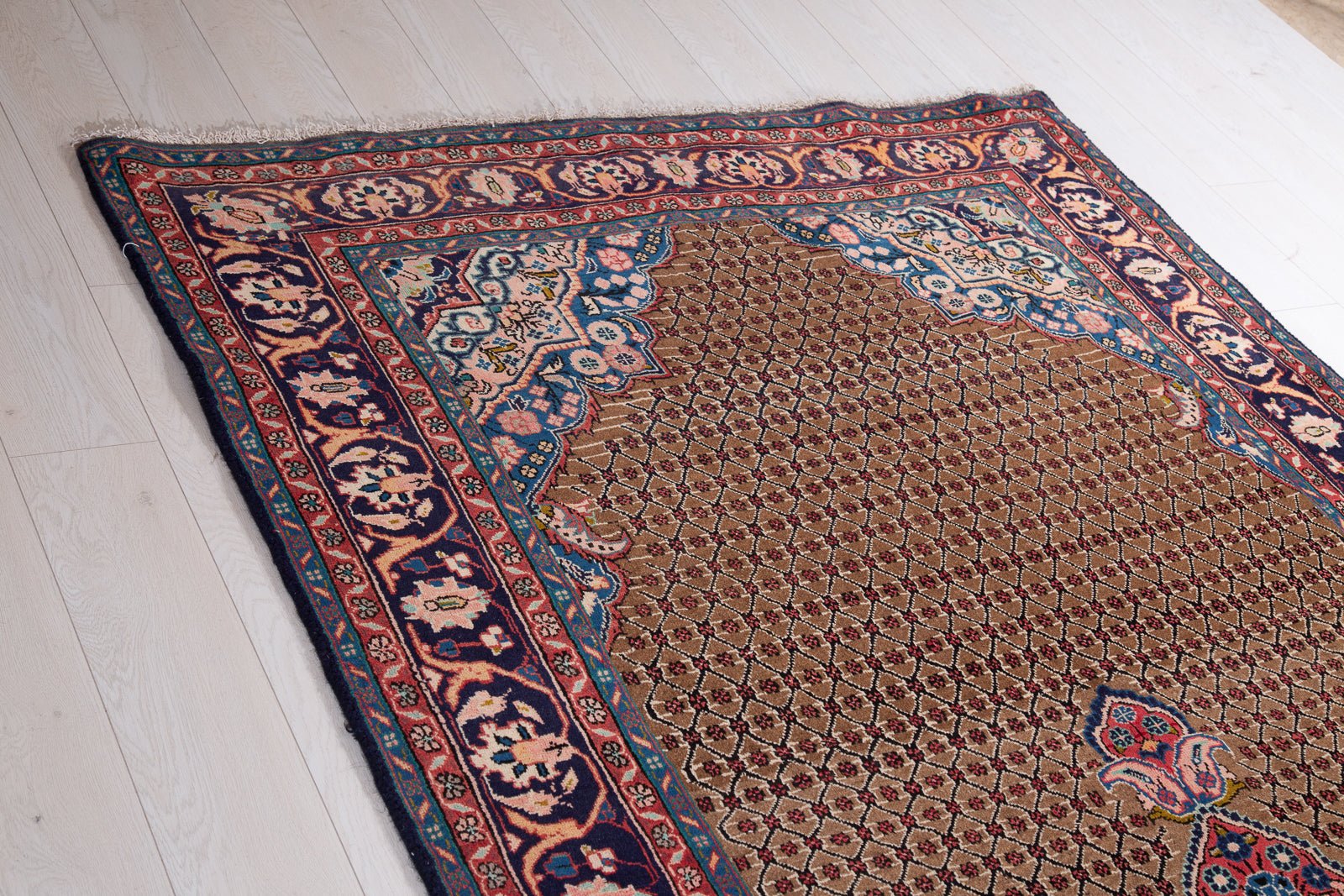 Hand-Knotted Vintage Wool Area Rug – 11' 1" x 5' 1" (338 x 154 cm) - Yasi & Fara