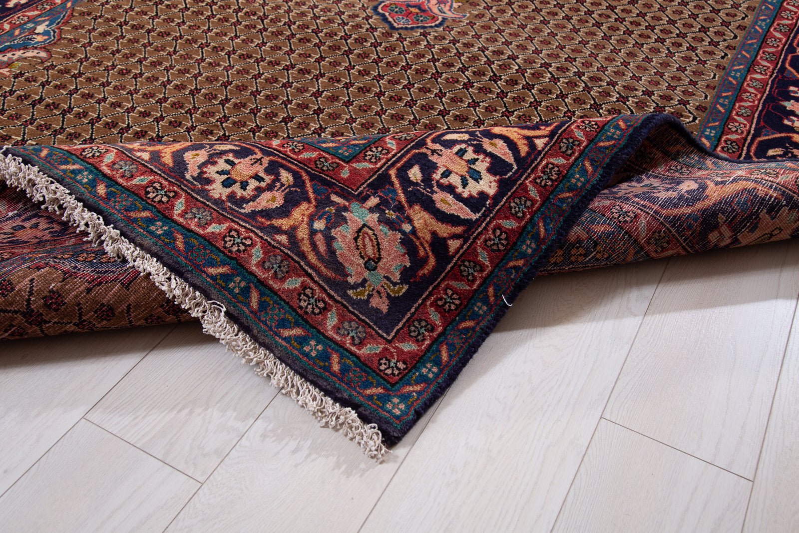 Hand-Knotted Vintage Wool Area Rug – 11' 1" x 5' 1" (338 x 154 cm) - Yasi & Fara