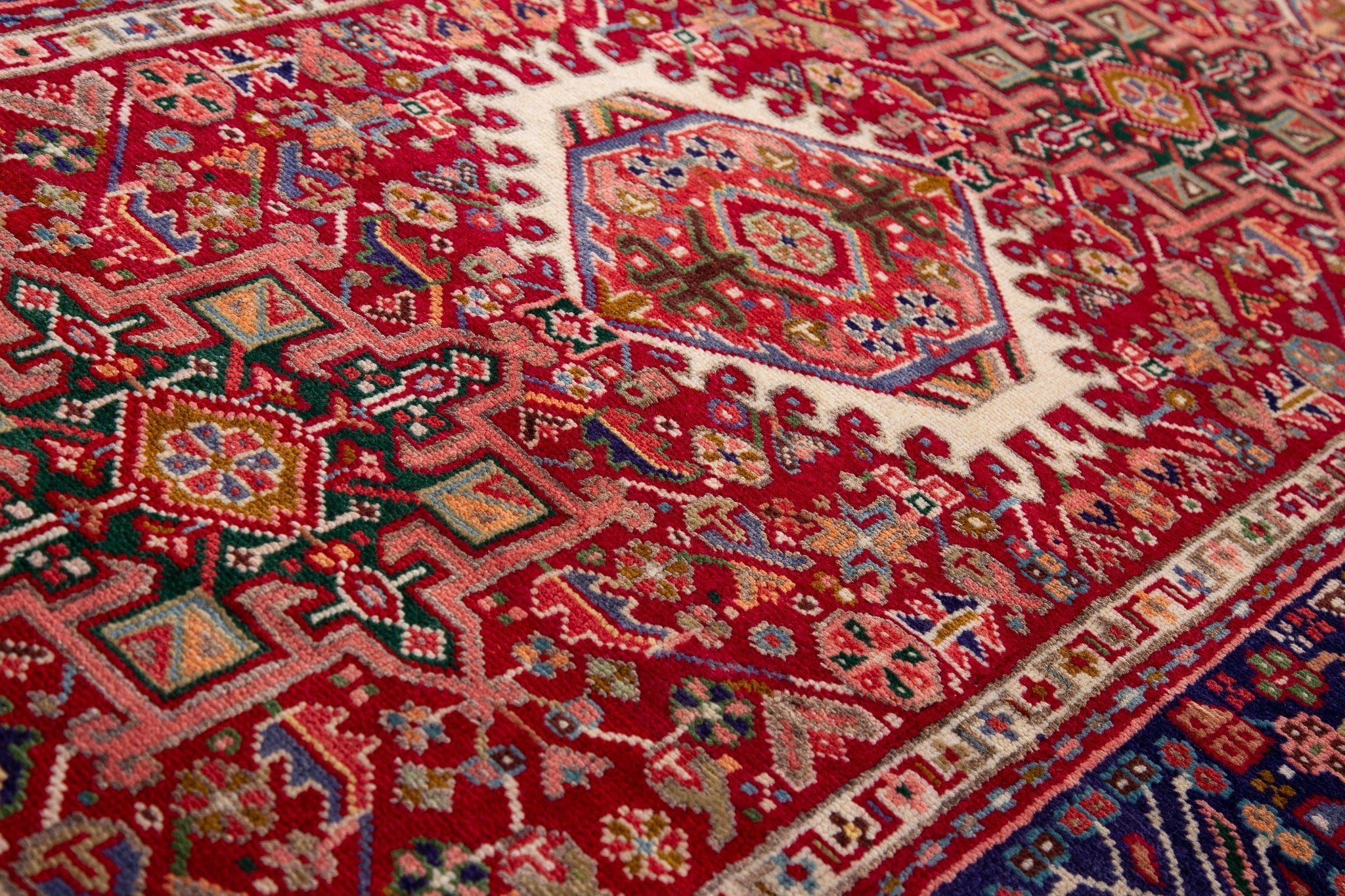 Hand-Knotted Vintage Wool Runner Rug – 10' 7" x 3' 7" (322 x 108 cm) - Yasi & Fara