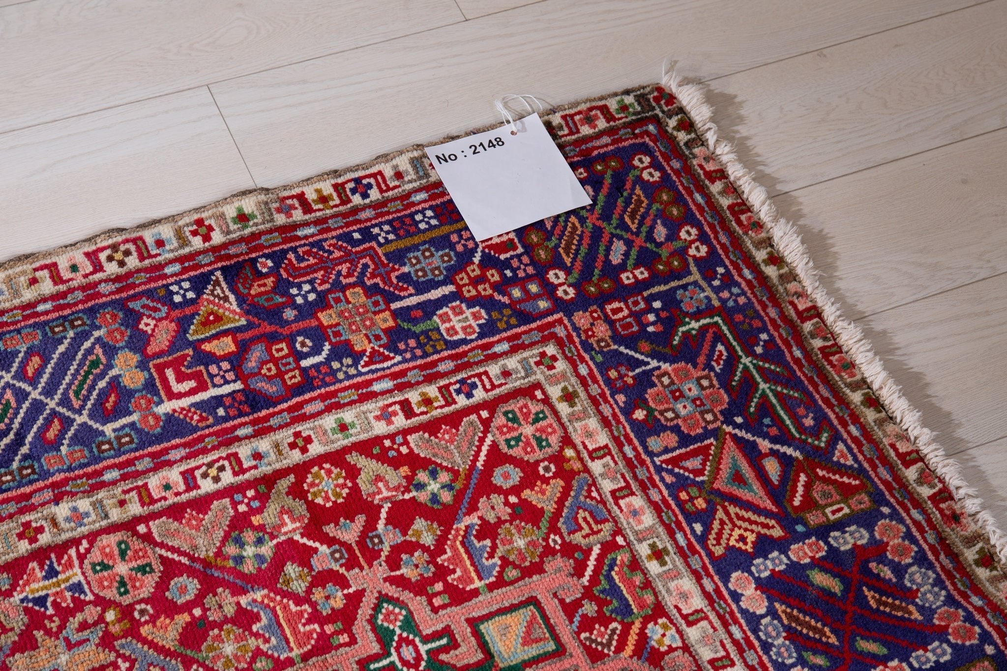 Hand-Knotted Vintage Wool Runner Rug – 10' 7" x 3' 7" (322 x 108 cm) - Yasi & Fara