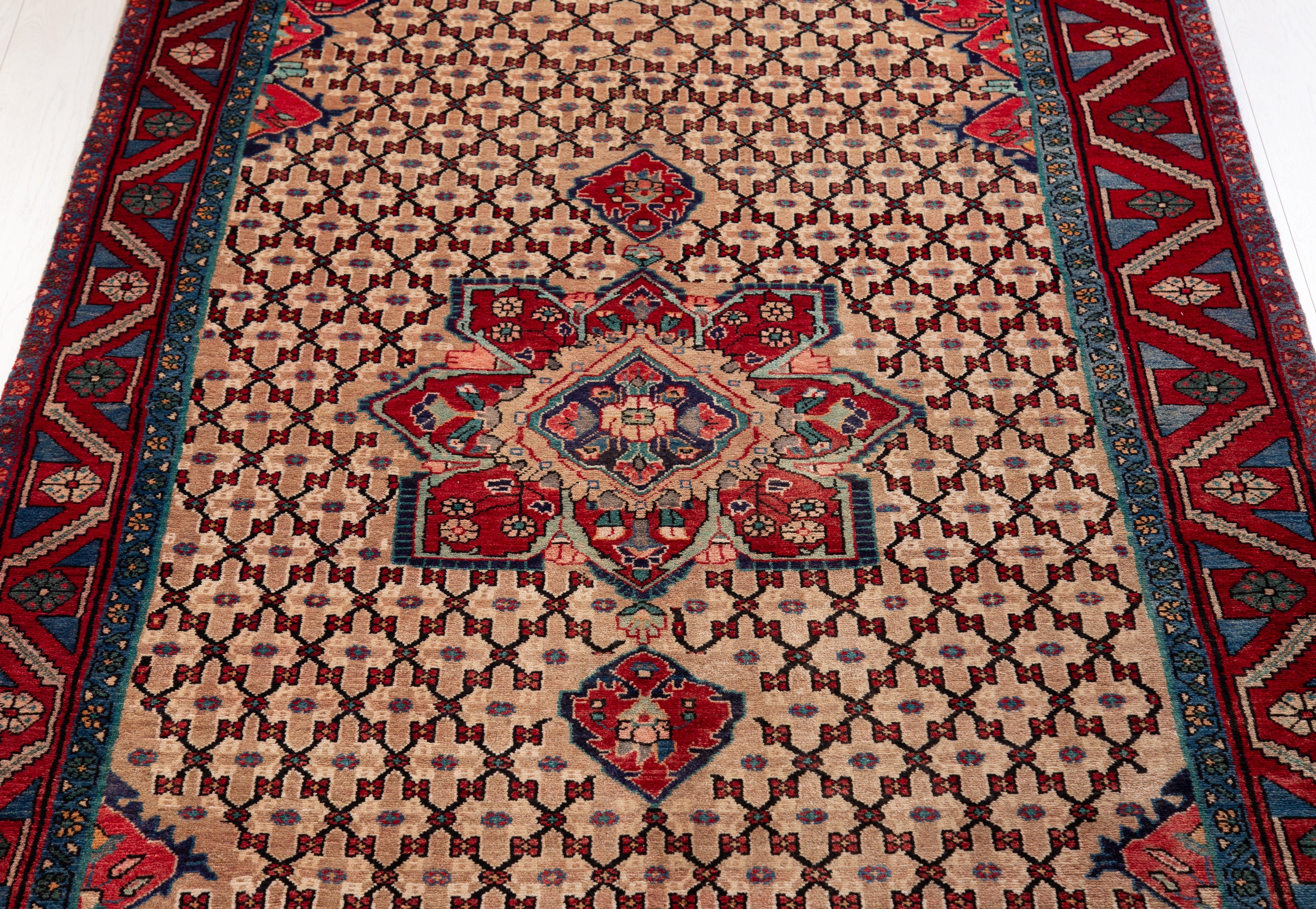 Hand-Knotted Vintage Wool Area Rug – 10' 2" x 5' 3" (311 x 159 cm) - Yasi & Fara