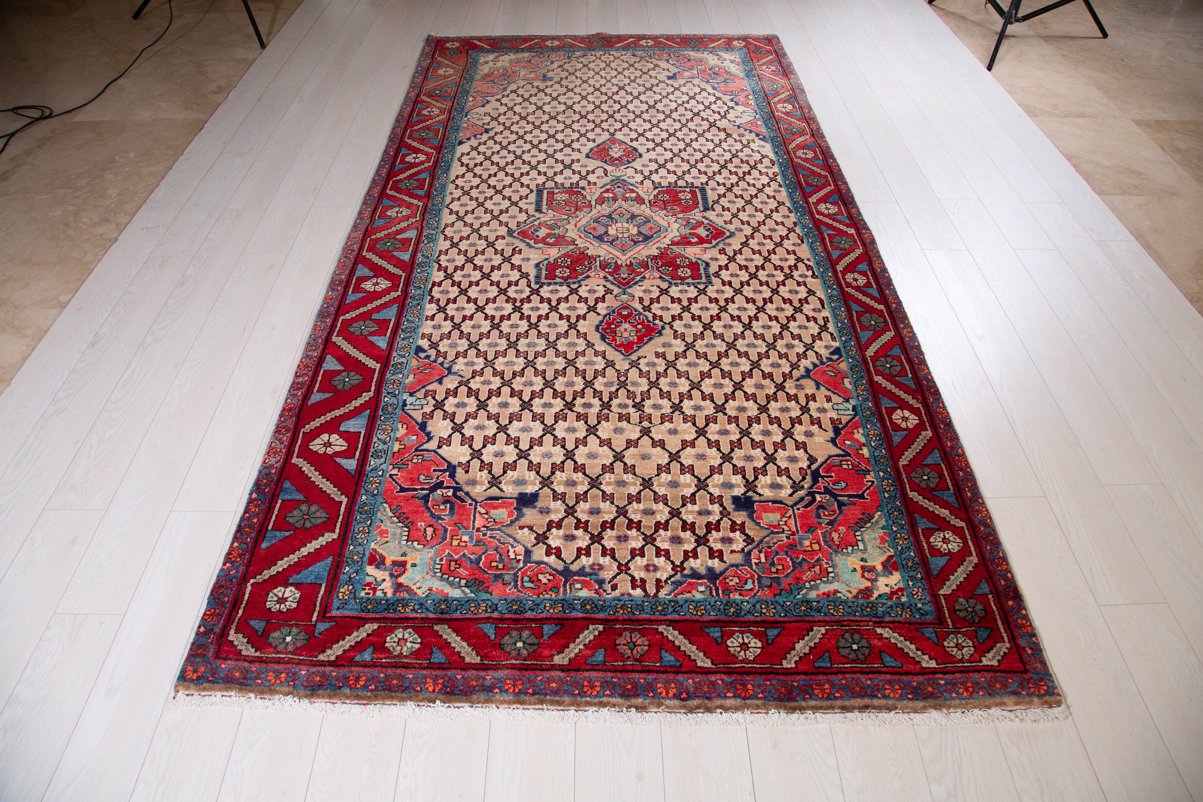Hand-Knotted Vintage Wool Area Rug – 10' 2" x 5' 3" (311 x 159 cm) - Yasi & Fara
