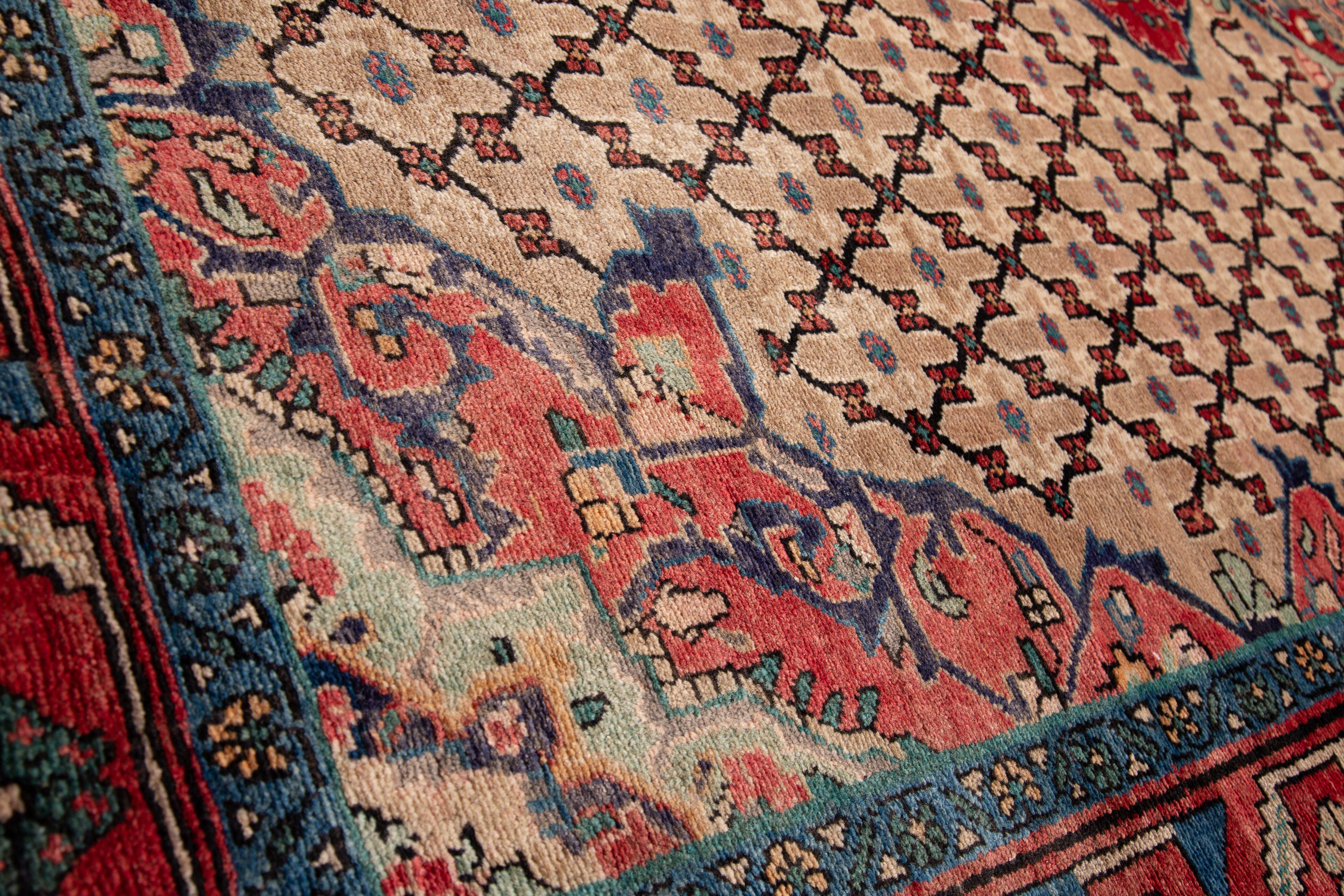 Hand-Knotted Vintage Wool Area Rug – 10' 2" x 5' 3" (311 x 159 cm) - Yasi & Fara