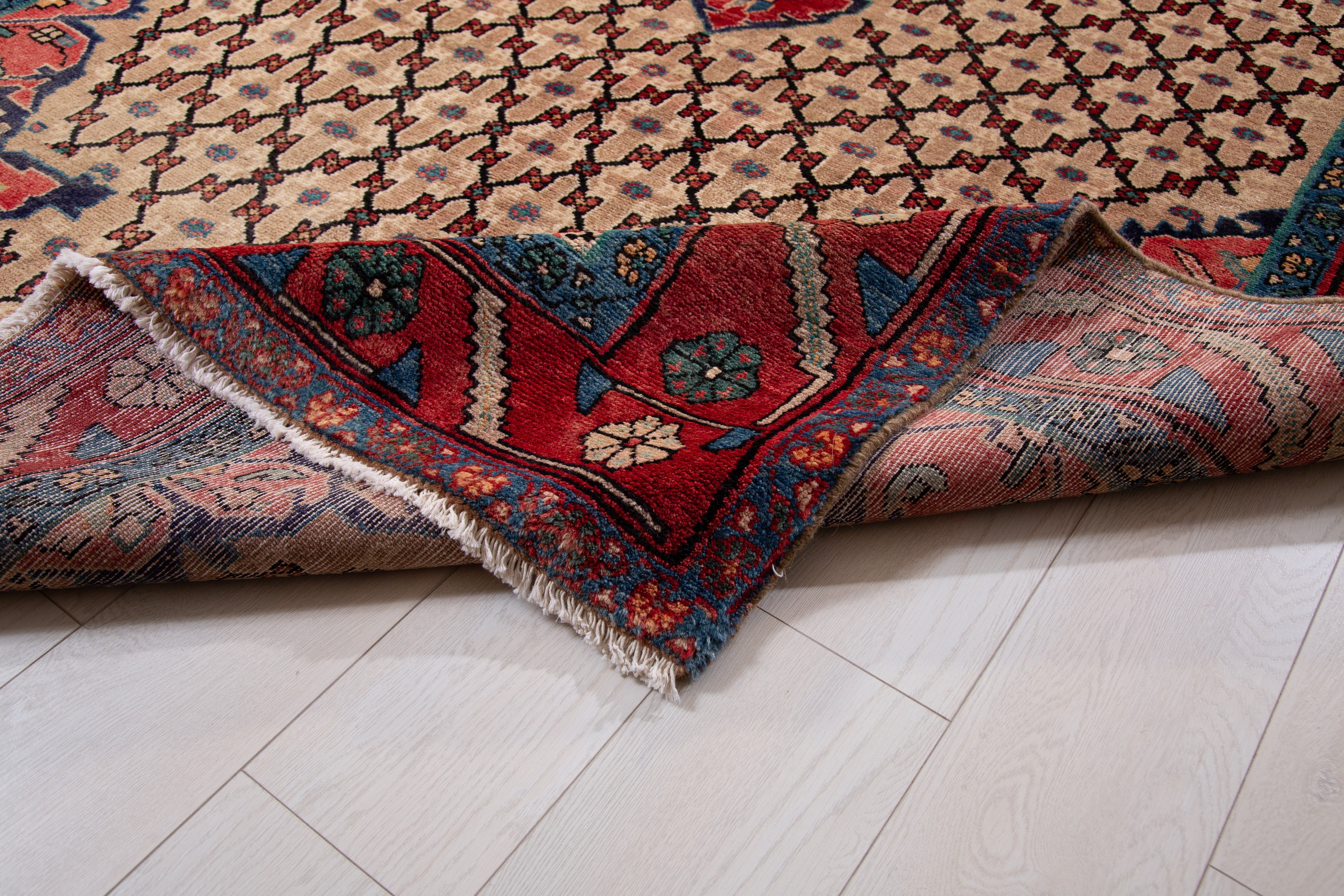 Hand-Knotted Vintage Wool Area Rug – 10' 2" x 5' 3" (311 x 159 cm) - Yasi & Fara