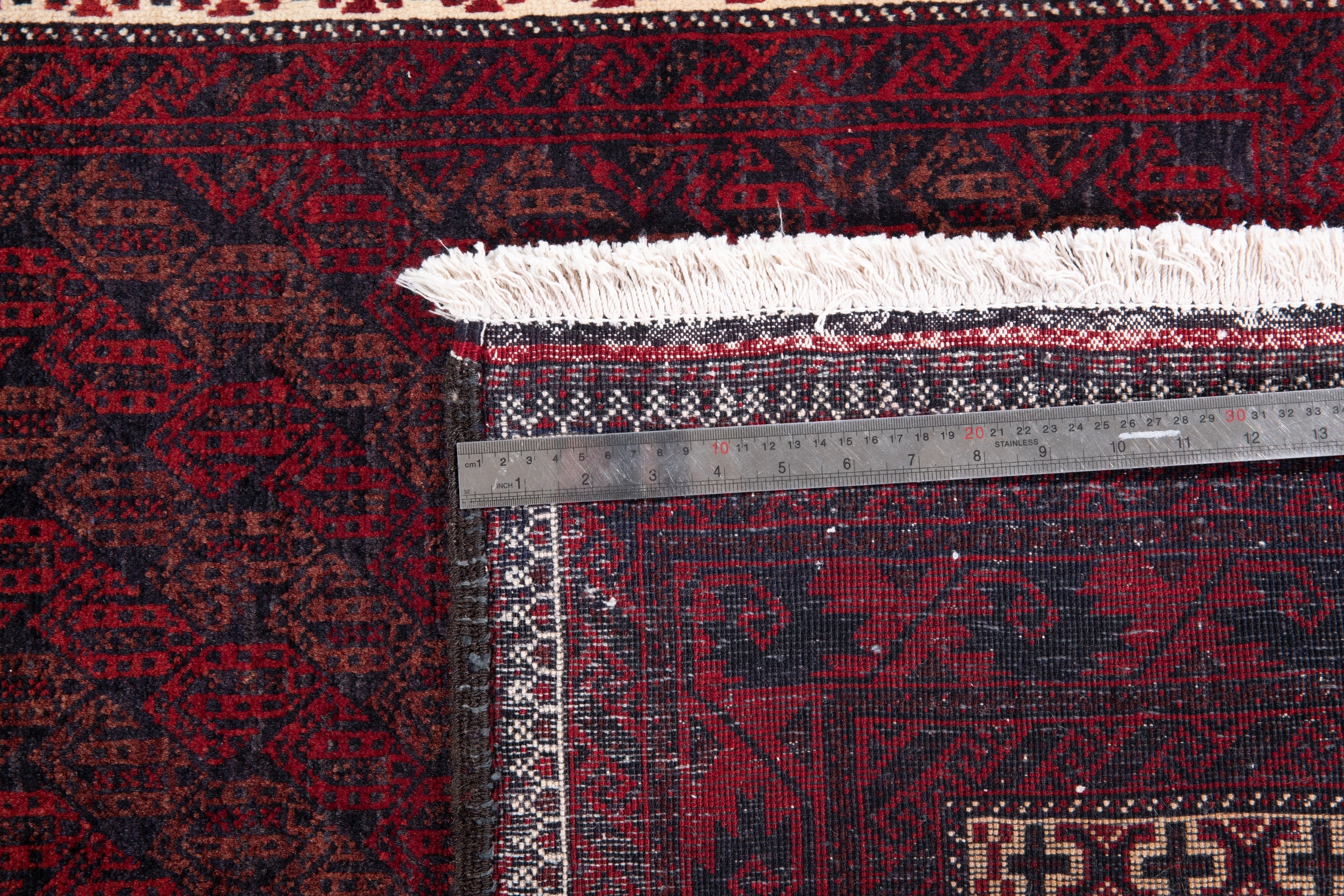Hand-Knotted Vintage Wool Area Rug – 6' 5" x 3' 2" (195 x 97 cm) - Yasi & Fara