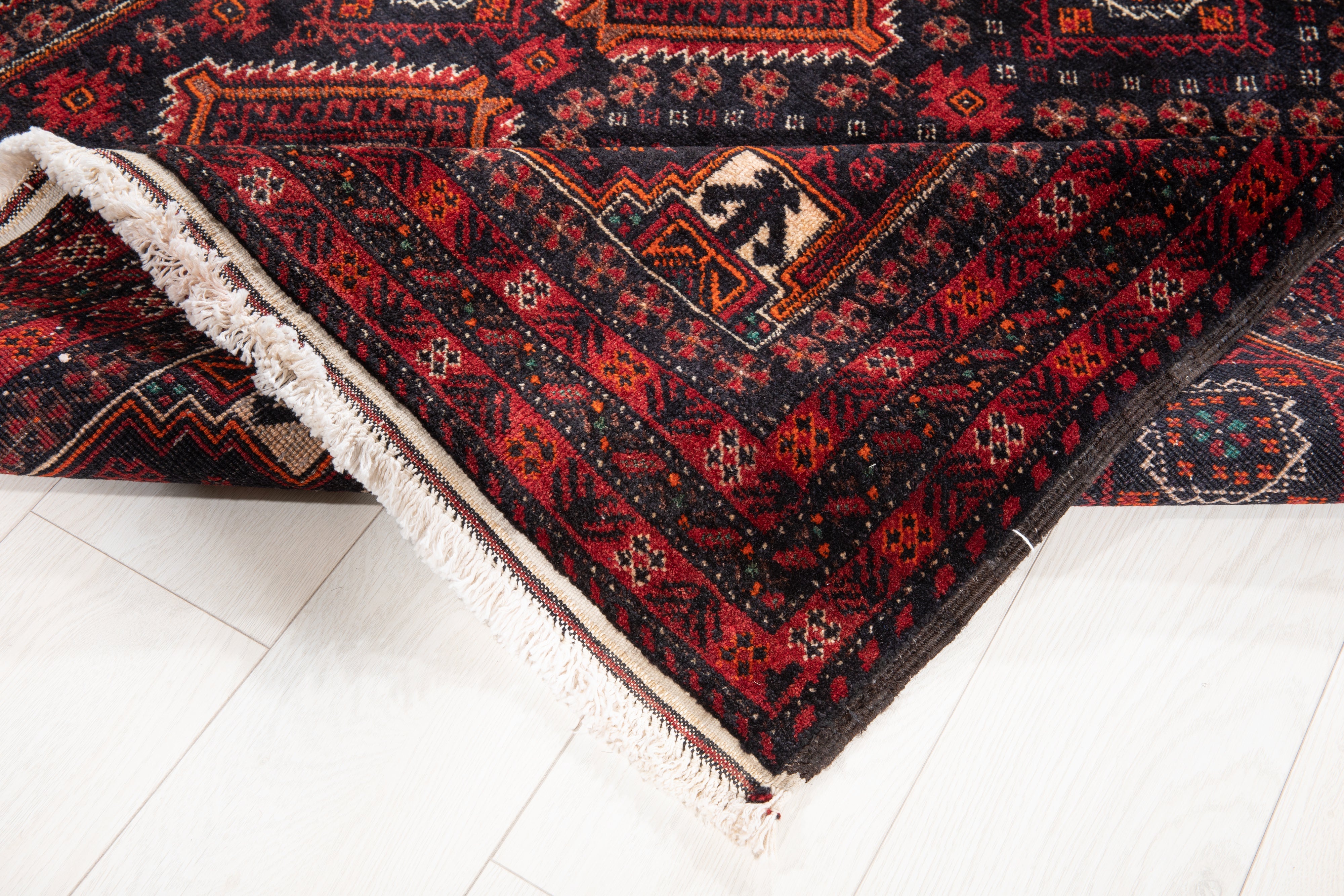 Hand-Knotted Vintage Wool Area Rug – 6' 9" x 3' 8" (206 x 111 cm) - Yasi & Fara